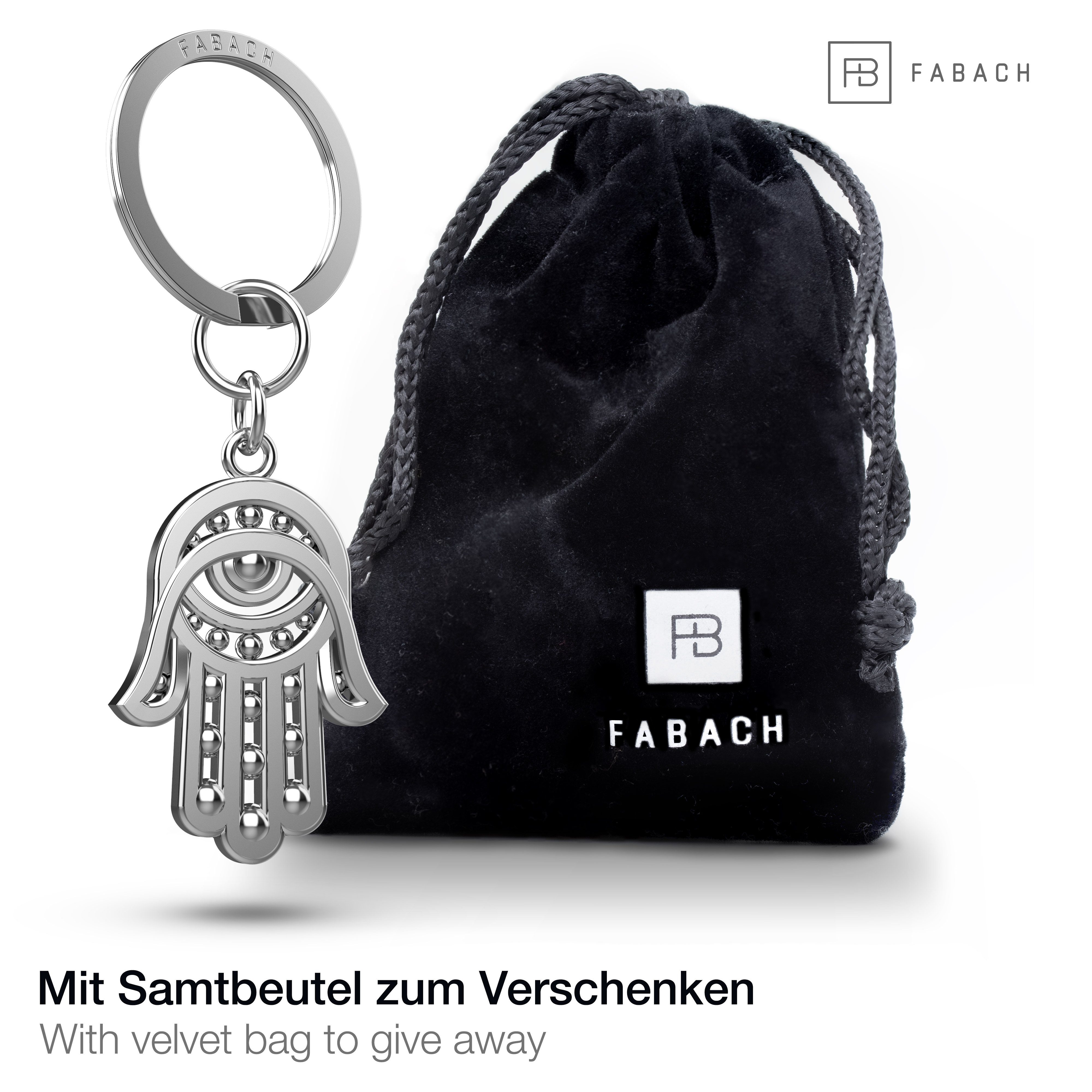 FABACH Schlüsselanhänger Hand der Fatima - Schützende Hand der Fatima - Hamsa Glücksbringer – Bild 2 von 5