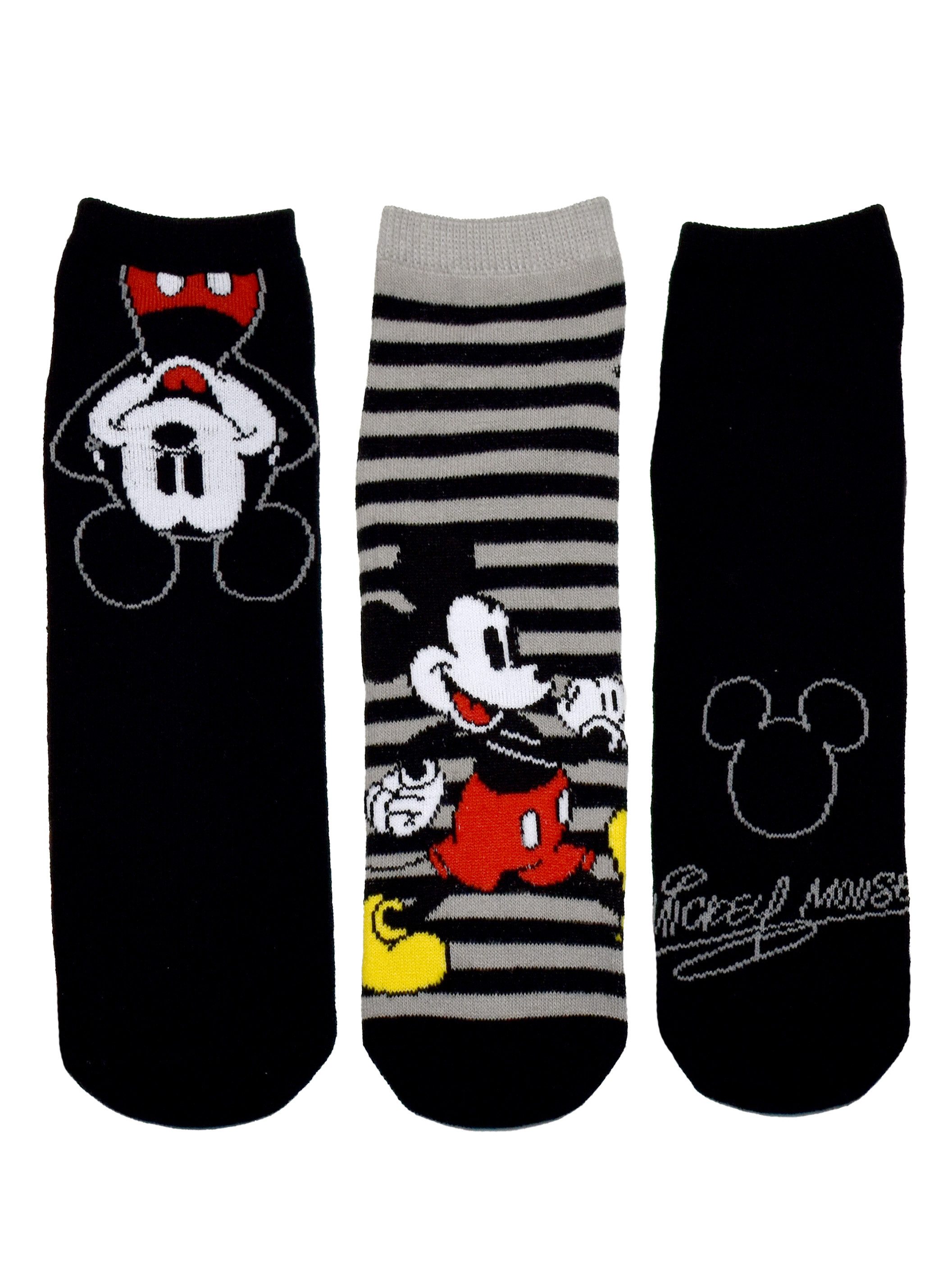 United Labels® Socken Disney Mickey Mouse Socken Sneaker Strümpfe (3er Pack) Originallizenz