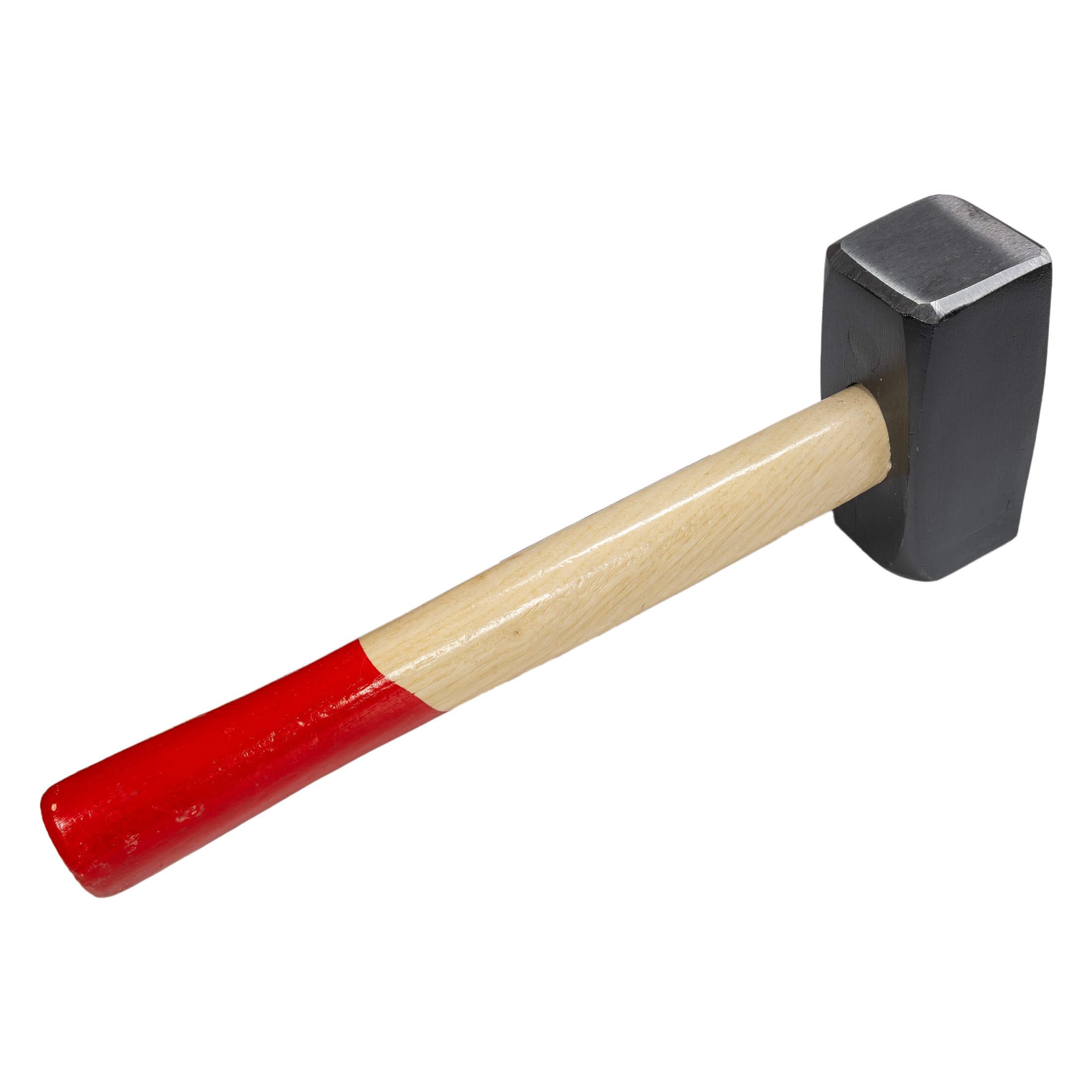 Beast Hammer 1500g Fäustel, Schlosserhammer, Stahl Kopf Hammer mit Holzstiel (1-St), Stahl Kopf 1500g