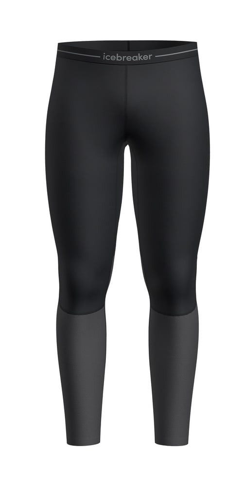 Leggings Unterwäsche 200 ZoneKnit (Merinowolle, enganliegend) schwarz/grau