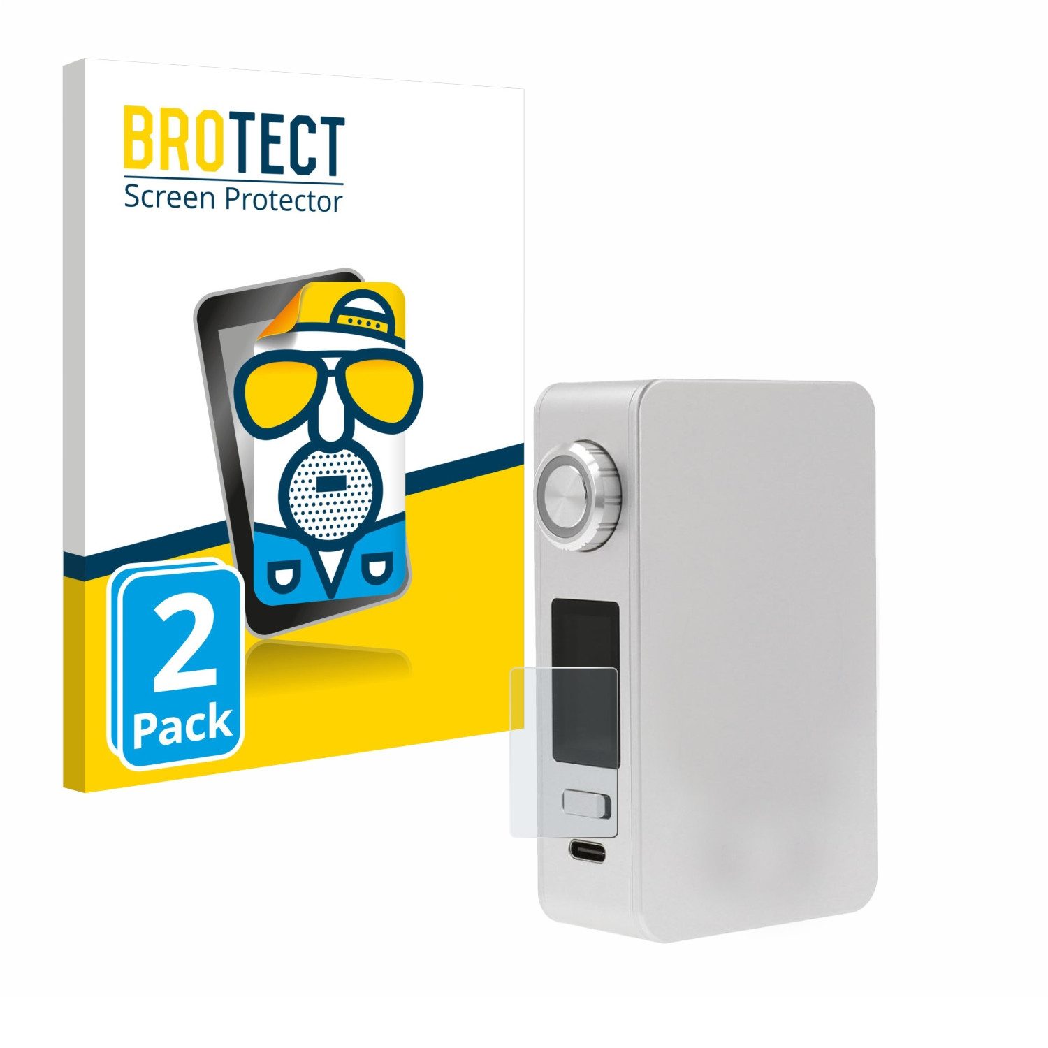 BROTECT Displayschutzfolie Schutzfolie für Lost Vape Centaurus M200, 2 Stück, Displayschutz Schutz Folie Matt Entspiegelungsfolie