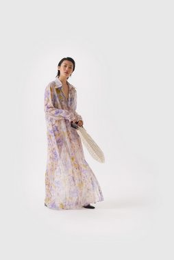 Boscana Maxikleid Sommerkleid aus Seide florales Design