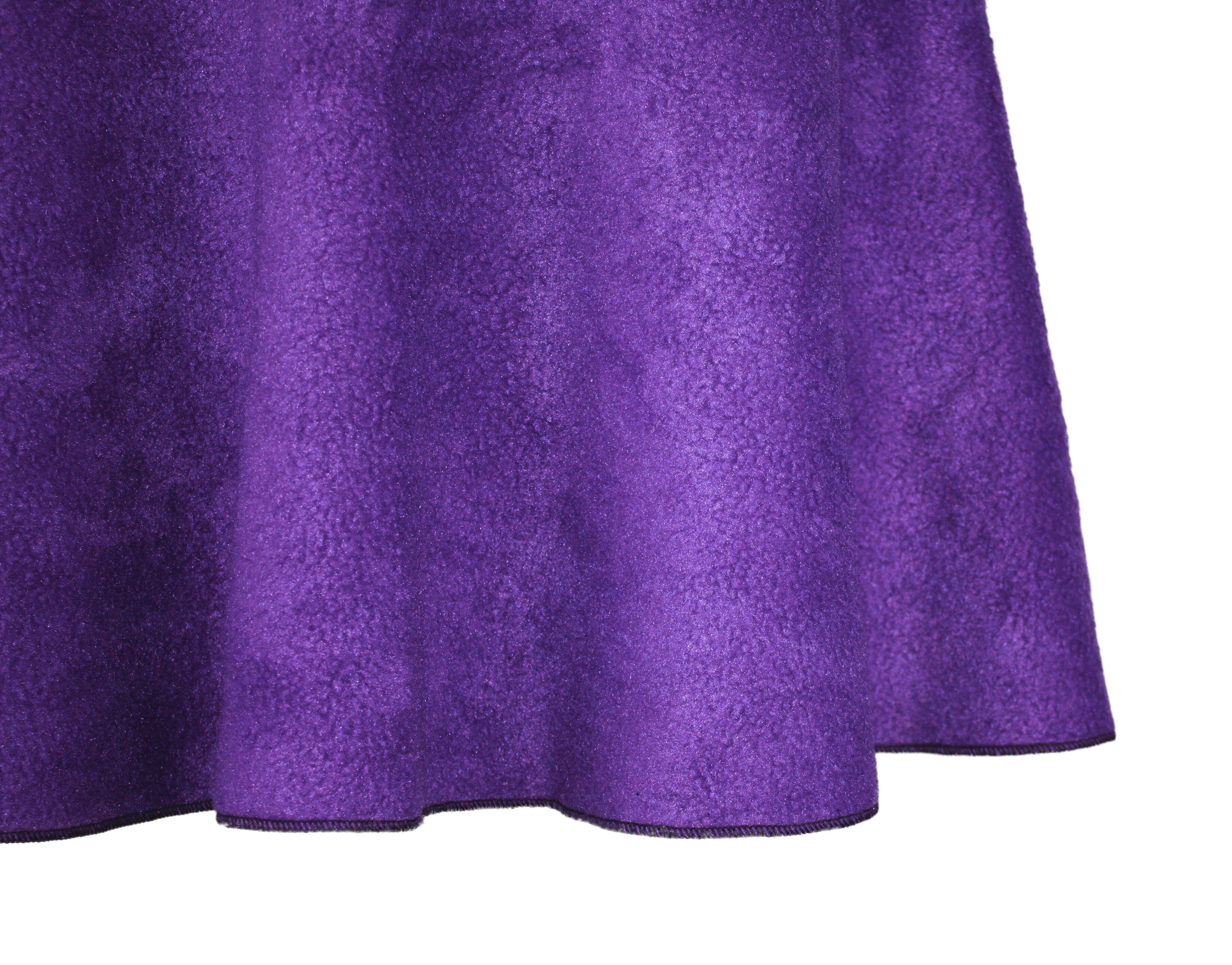 dunkle design A-Linien-Rock Fleece 57cm elastischer günstig online kaufen