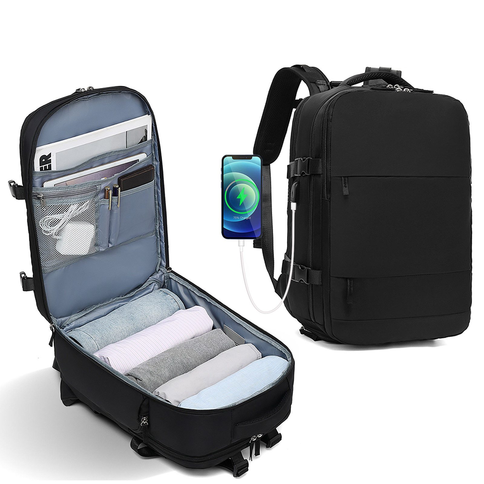 Reiserucksack Tourenrucksack 22L Groß Handgepäck Rucksack 42x31x17 Reiserucksack
