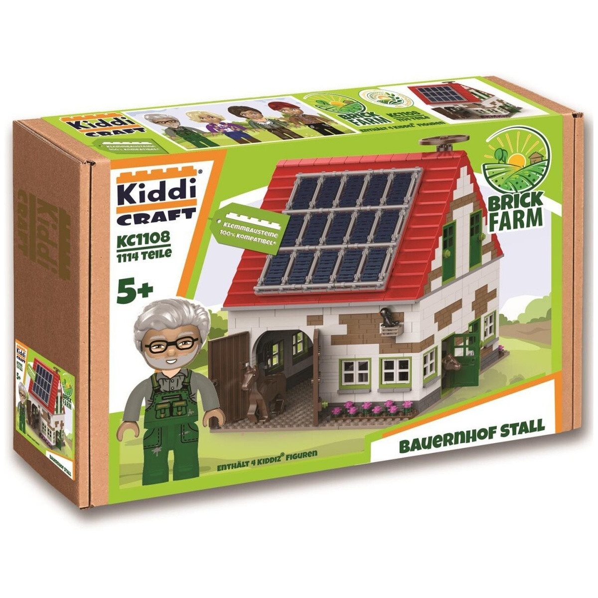 Wisam Kiddicraft KC1108 Bauernhof Stall Spielbausteine