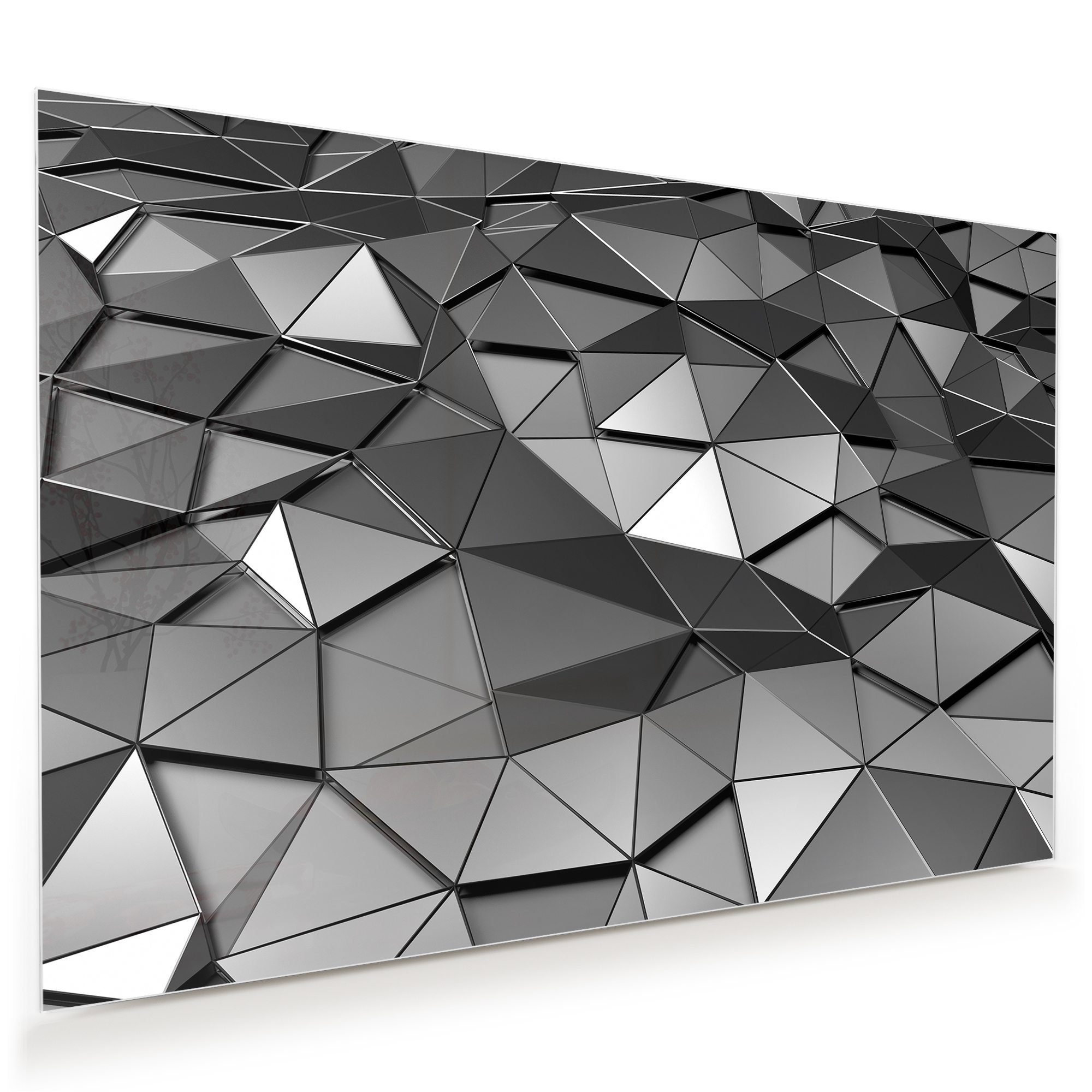 Primedeco Glasbild Wandbild Metall Oberfläche mit günstig online kaufen