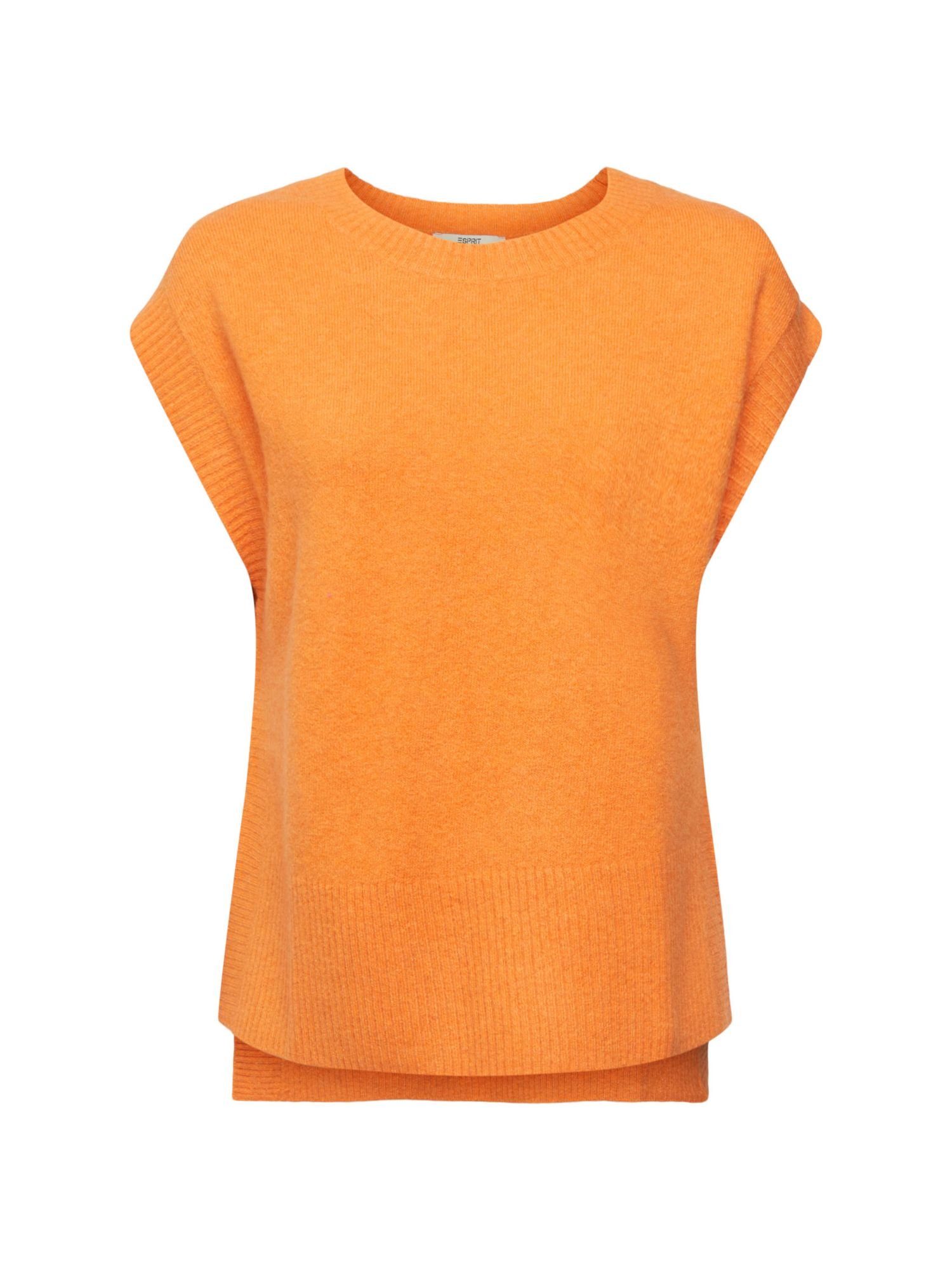 aus Wollmix GOLDEN Pullunder Esprit ORANGE Pullunder