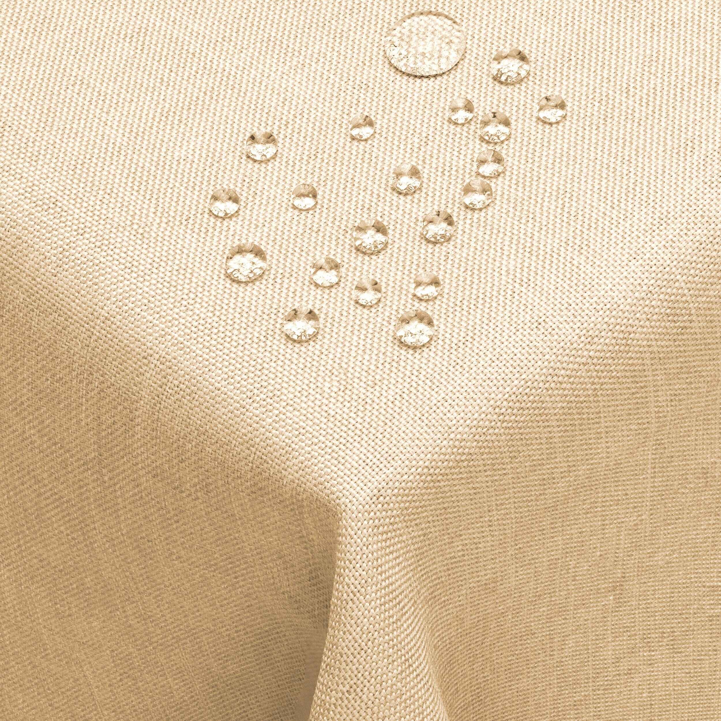 DecoHomeTextil Heimtextilmanufaktur Tischdecke Leinen Optik Tischdecke Tischtuch Abwaschbar Wasserabweisend
