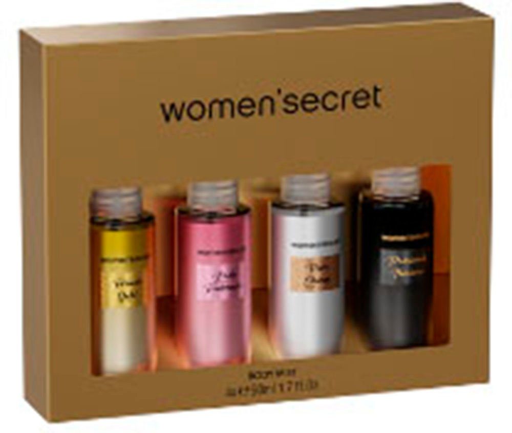 women'secret Duft-Set Women Secret Body Mist 4x 50ml Set "Glitter", 4-tlg., mit sorgfältig ausgewählter Komposition – Bild 2 von 2