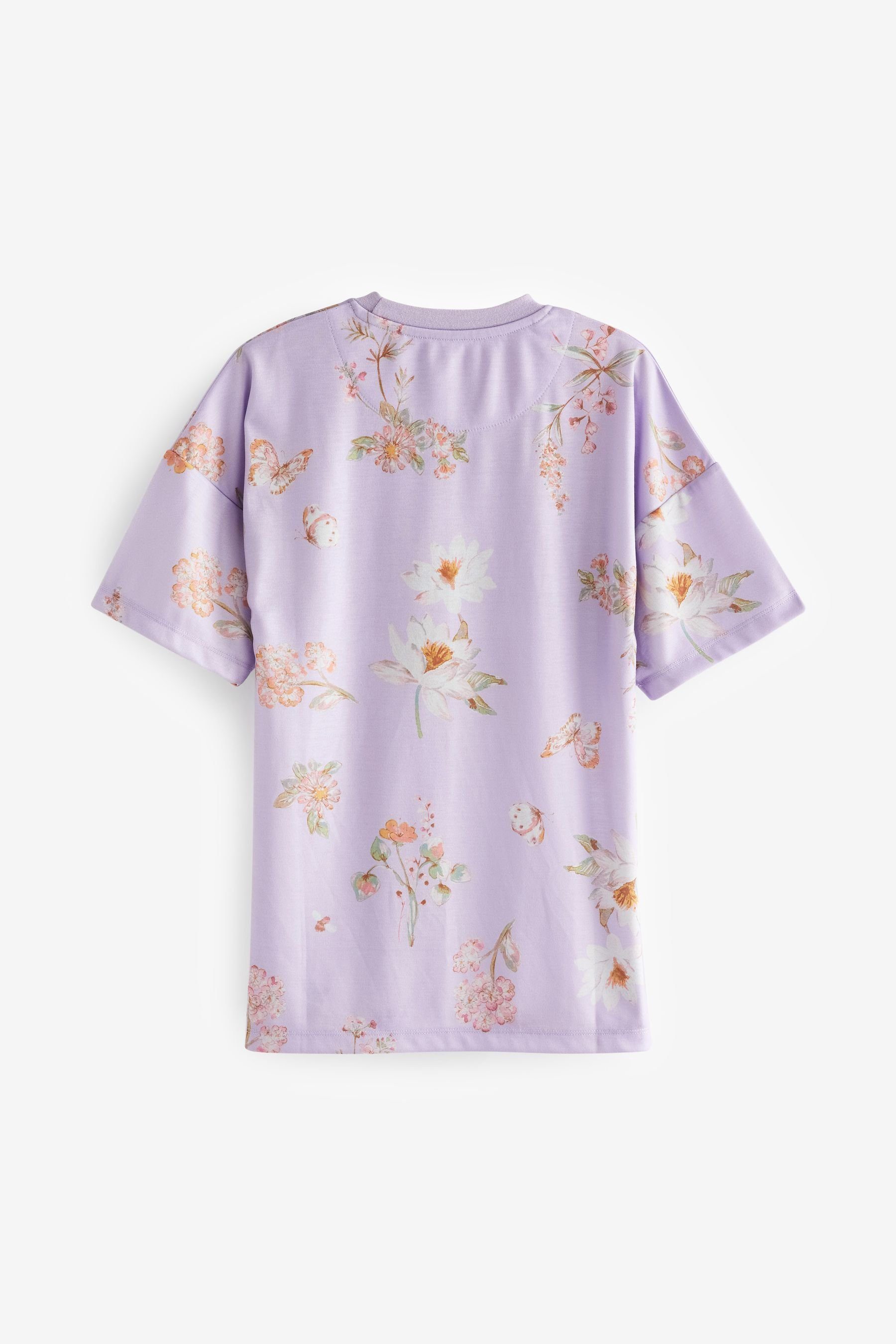 Next Nachthemd Nachthemden, 2er-Pack (2-tlg) Coral Floral Pink/Purple