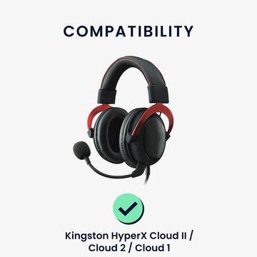 kwmobile 2x Ohr Polster für Kingston HyperX Cloud II / Cloud 2 / Cloud 1 Ohrpolster (Ohrpolster Kopfhörer - Kunstleder Polster für Over Ear Headphones)