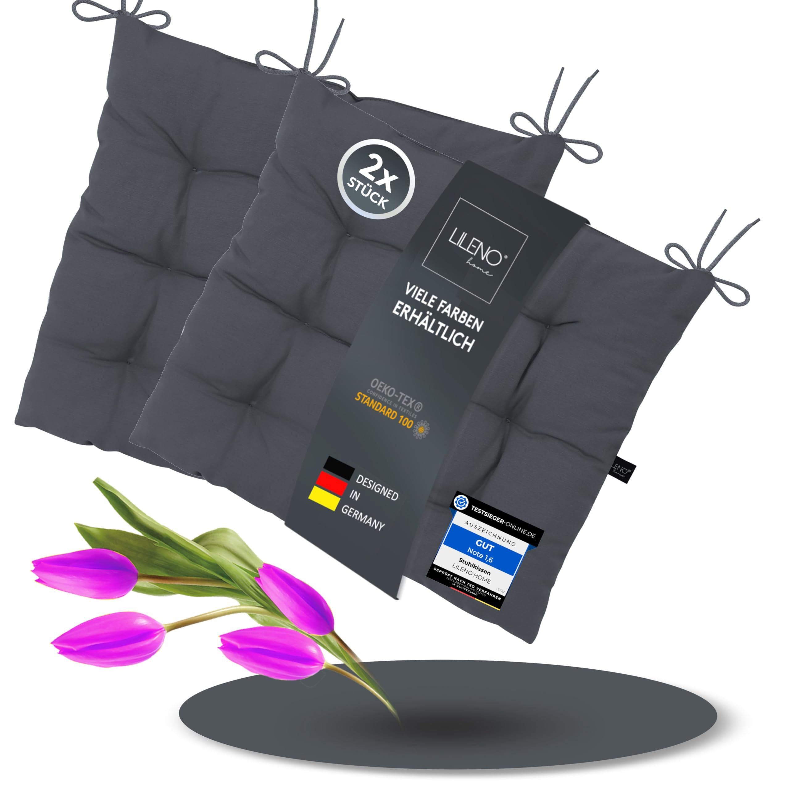 LILENO HOME Stuhlkissen Sitzkissen für Gartenstuhl, günstig online kaufen