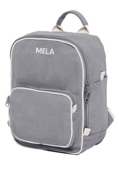 MELA Rucksack Rucksack MELA II mini, Reißverschluss bis zum Boden (Vorderseite lässt sich komplett öffnen & vereinfacht das Packen)