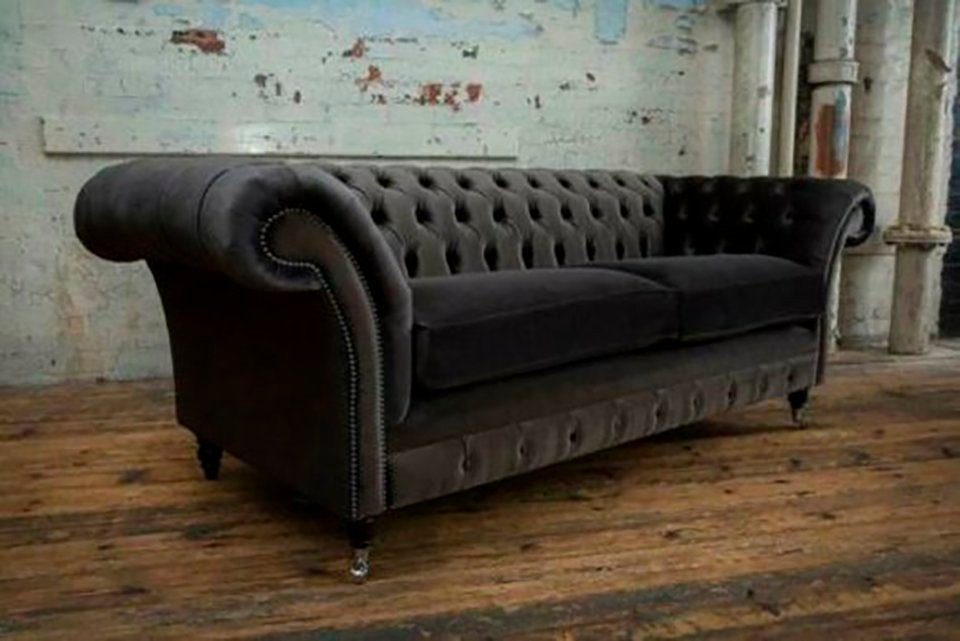 JVmoebel Sofa 3+2+1 Chesterfield-Sofa, Garnitur Couch Chesterfield Sitzer