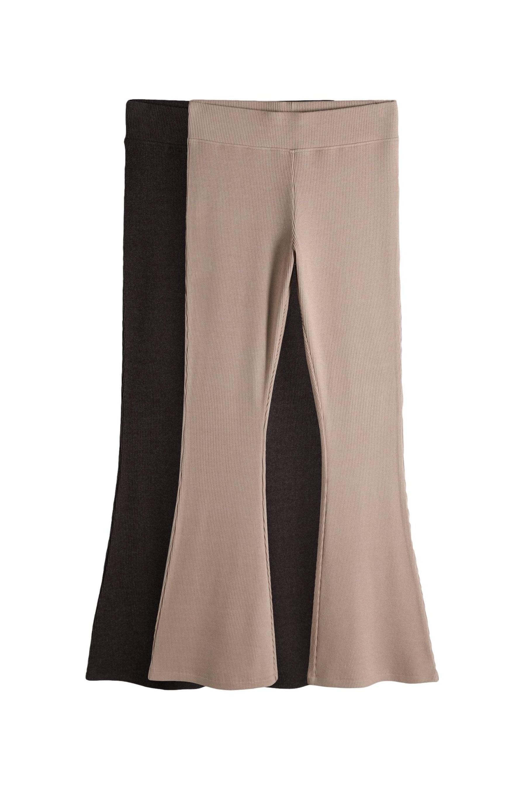 The Set Jogginghose The Set gerippte Jogginghose mit Schlag, 2er-Set (2-tlg)