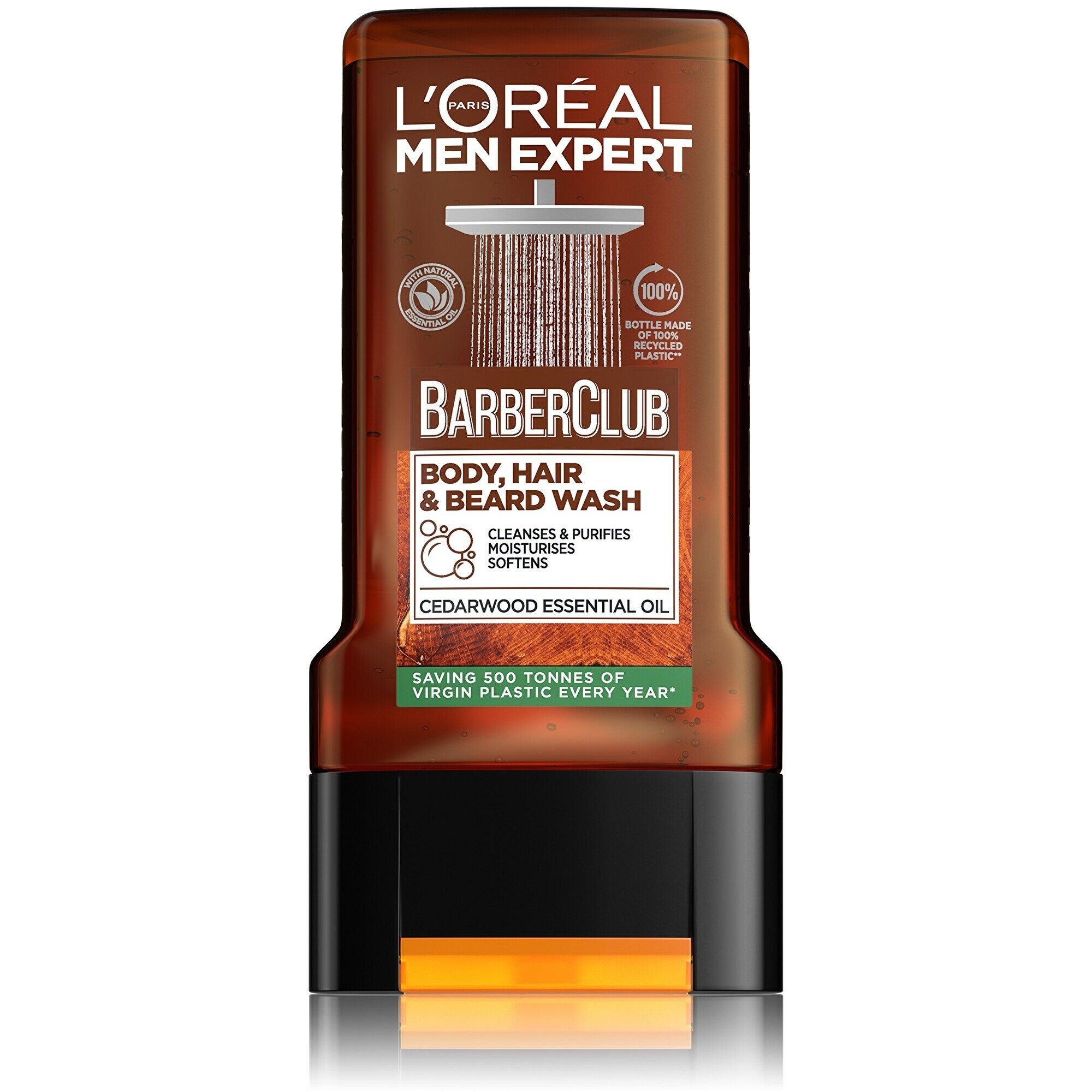 L'ORÉAL PARIS Duschgel Men Expert Barber Club Waschgel für Körper, Haare und Bart