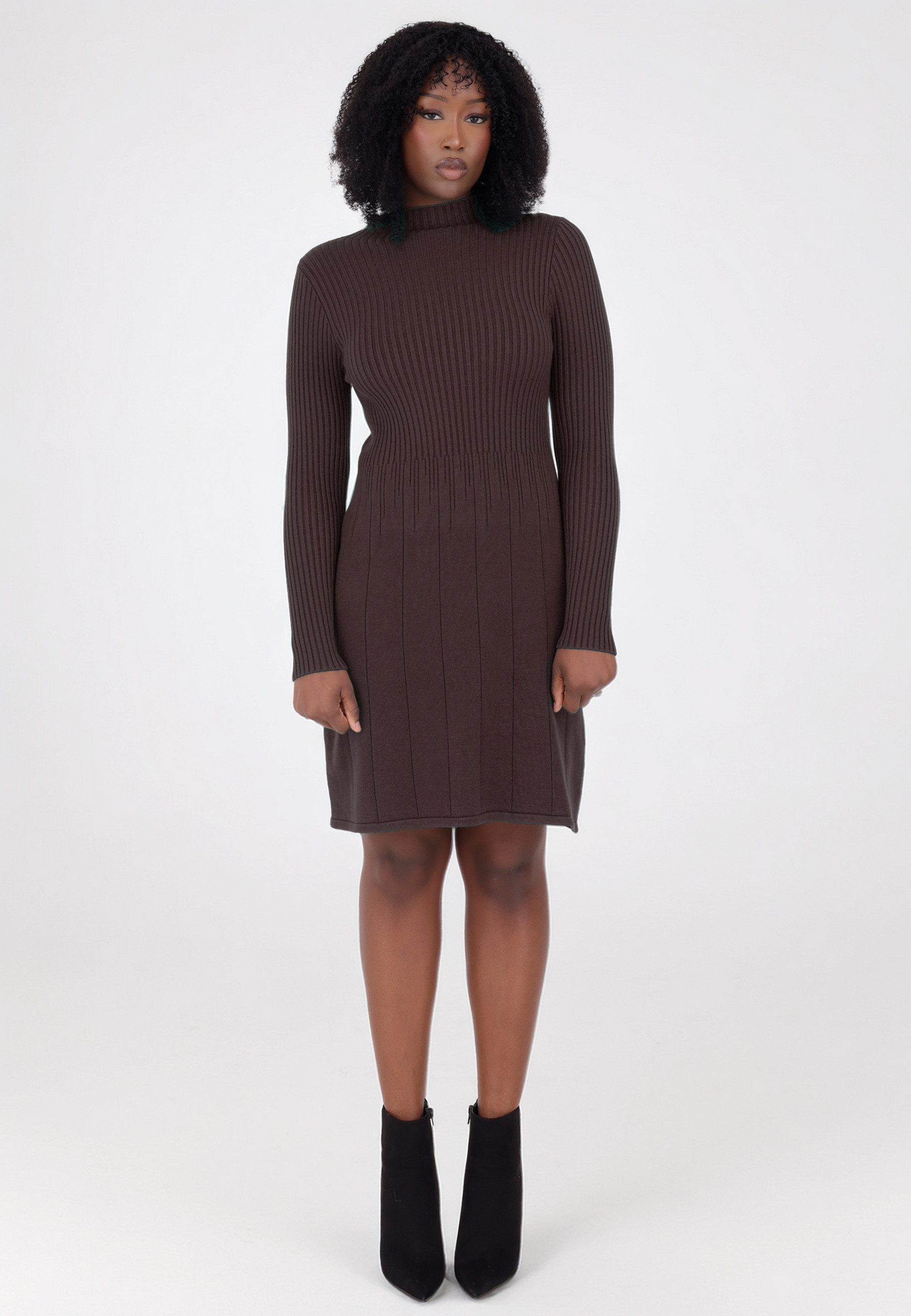 YC Fashion & Style Minikleid Figurbetont & Bequem One Size (34-42) mit Steh günstig online kaufen