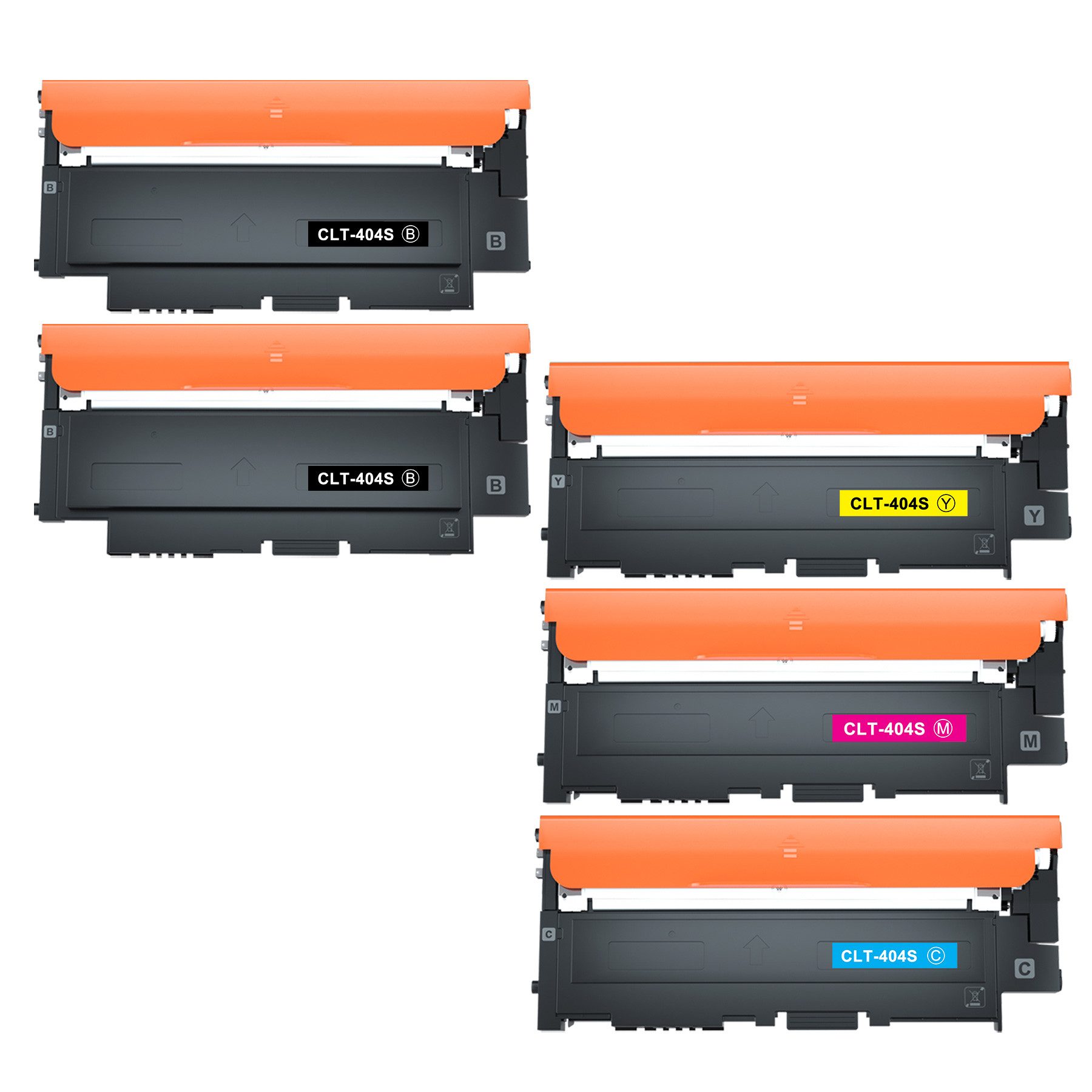 Toner Kingdom Tonerpatrone 1-5er Set CLT-404S CLT-P404C für SAMSUNG Xpress C480W C480FW C48X, (5-St)