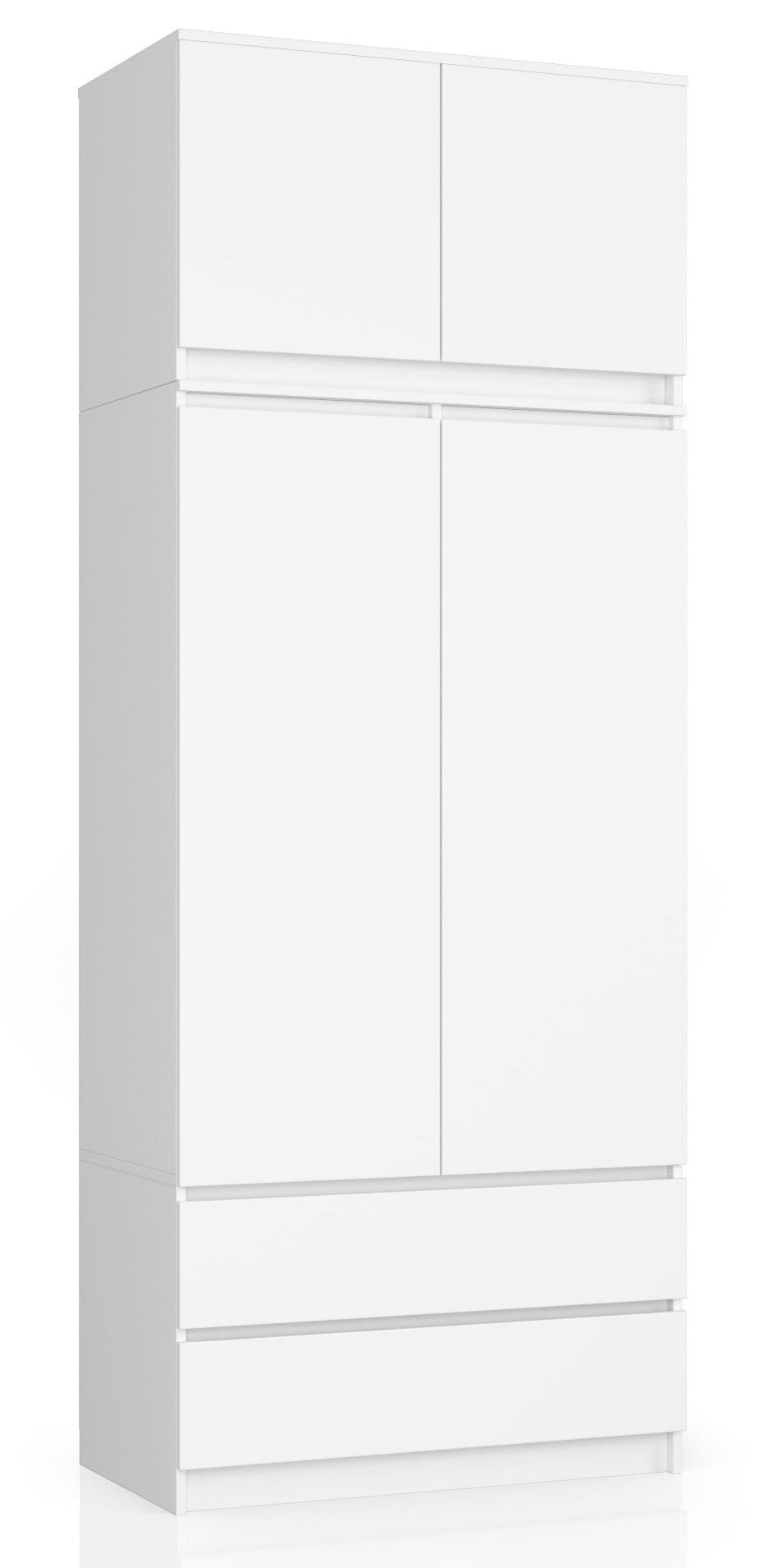 Raumhirsch Furniture Kleiderschrank - Mehr Stauraum für Ihr Schlafzimmer - Modern Robuster Schlafzimmerschrank mit cleverer Aufteilung