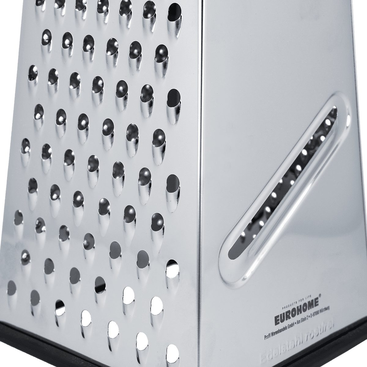 x13 Reibe Parmesan Handgriff für Käsereibe vier Küchenreibe Reibeflächen, EUROHOME Universalreibe mit - XL mit Edelstahl, Küchenreibe cm), 25 (5-St.,