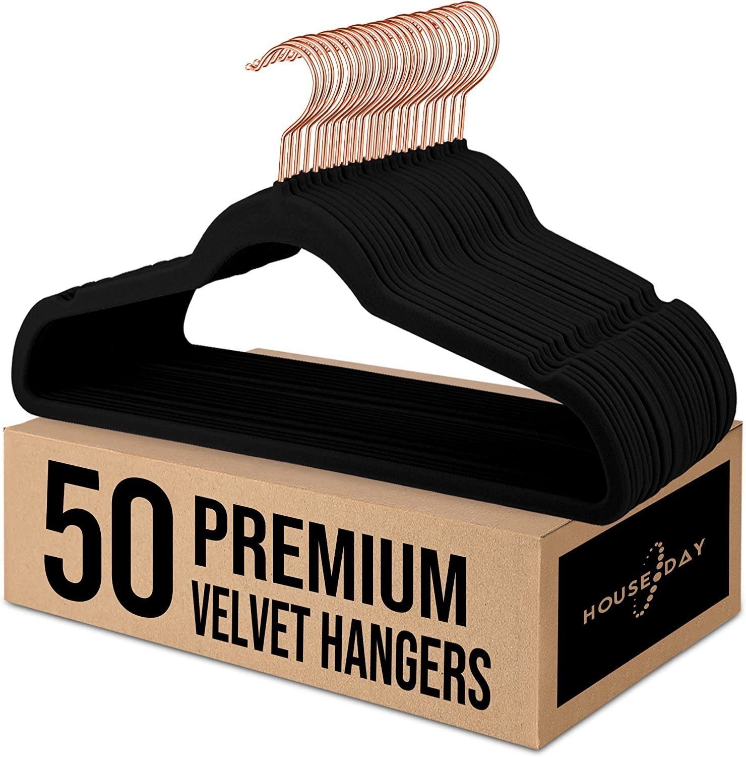 House Day Kleiderbügel Samt, rutschfest, (Packung, 50-tlg), mit 360° drehba günstig online kaufen