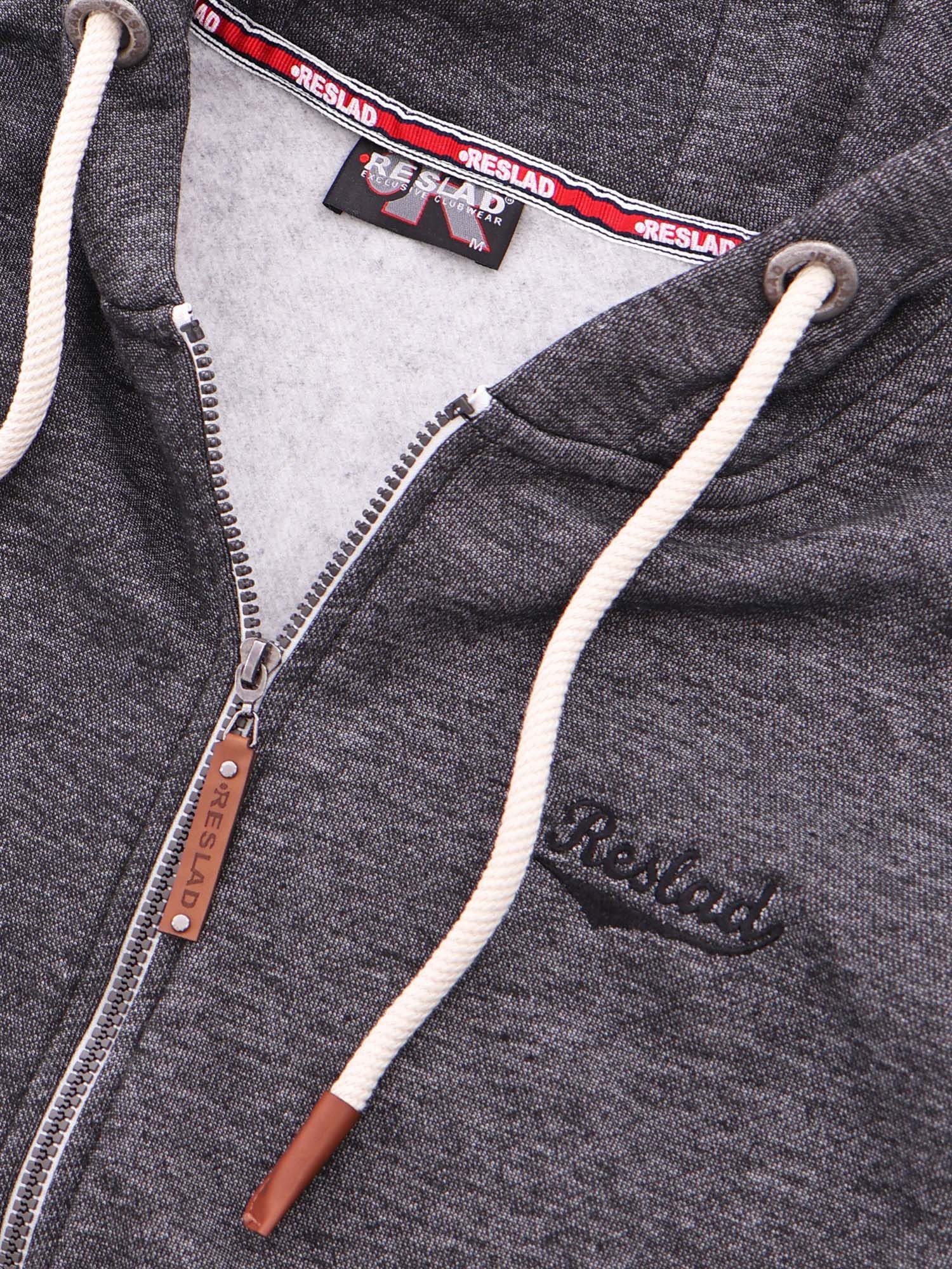 Reslad Sweatjacke Reslad Sweatjacke Herren Zipper Kapuze RS-1270 (1-tlg) Winter-Pullover Kapuzenpullover Sweater Hoodie Pulli Sweatshirt