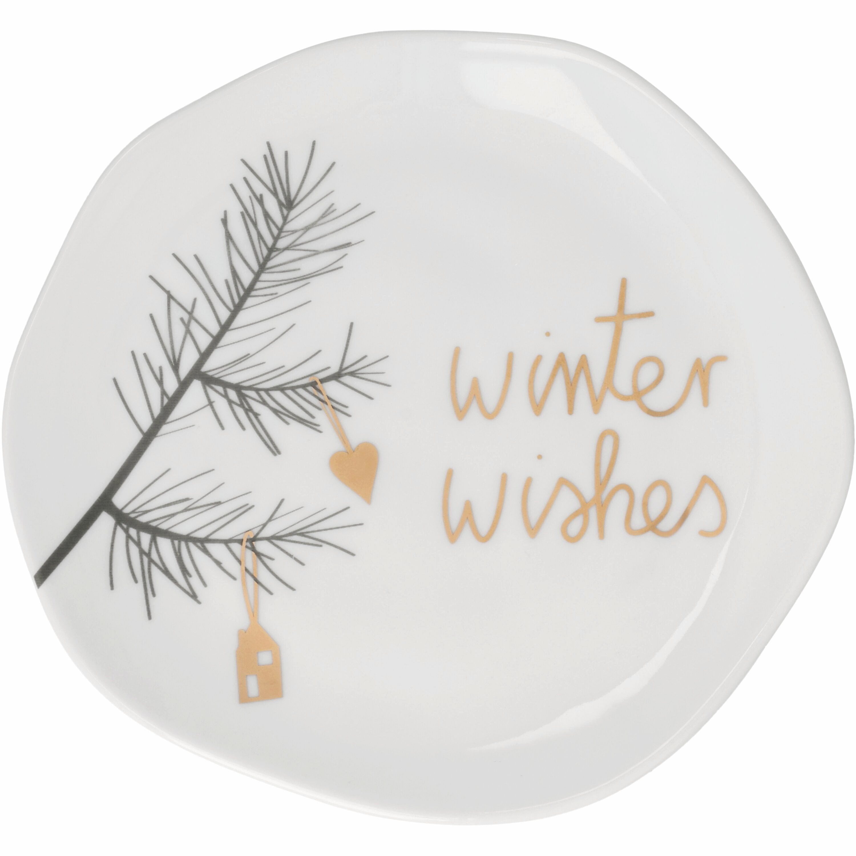 Räder Design Teller Kleiner Teller Winter wishes D.14cm Dekorativer Teller für die Advents