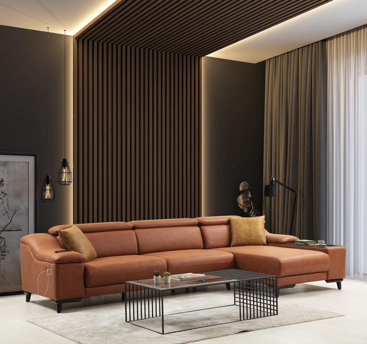 in Polstermöbel, Ecksofa L-Form JVmoebel Europa 1 Sofa Teile, Modern Couch Eckgarnitur Made Wohnzimmer
