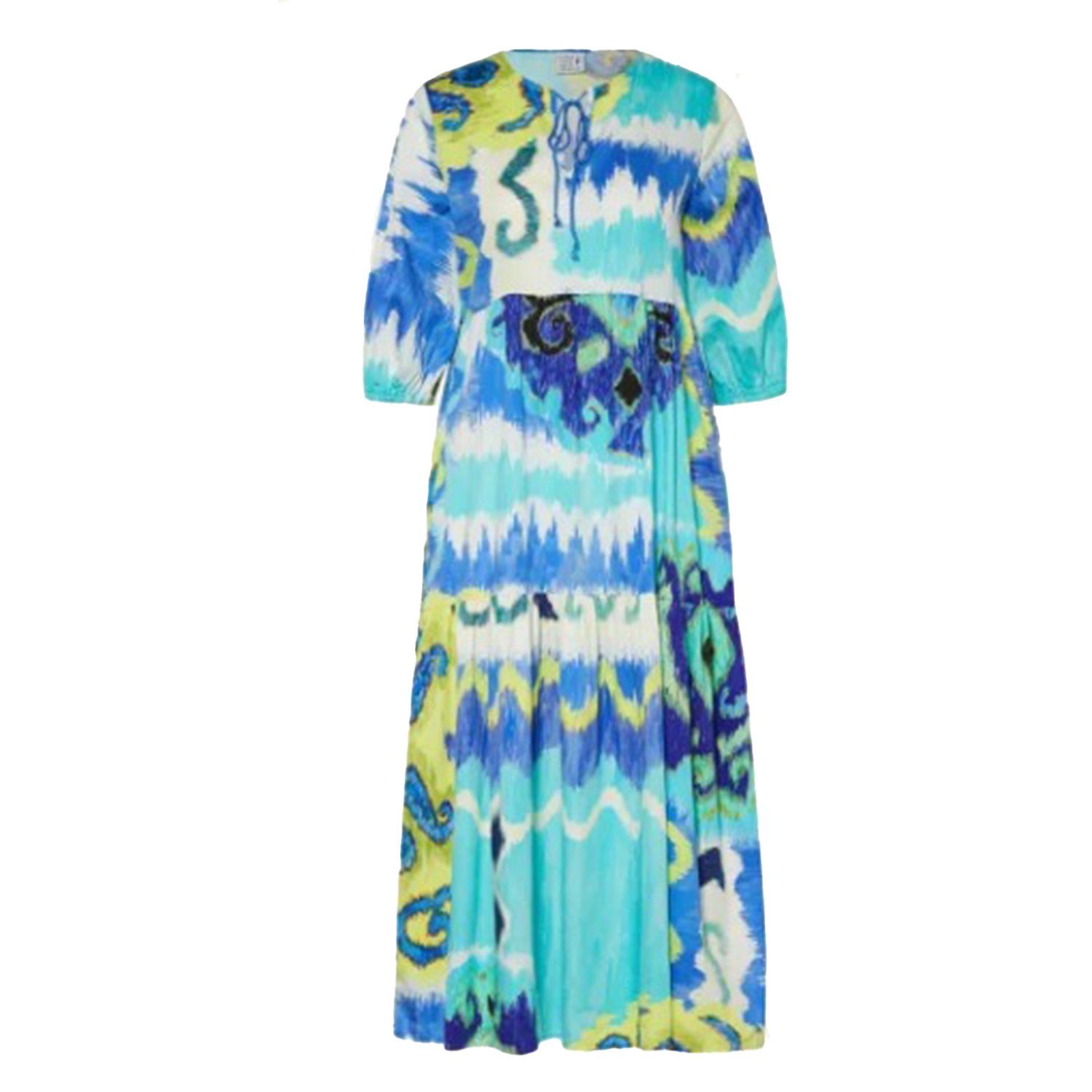 Midikleid Boho Kleid blue aqua