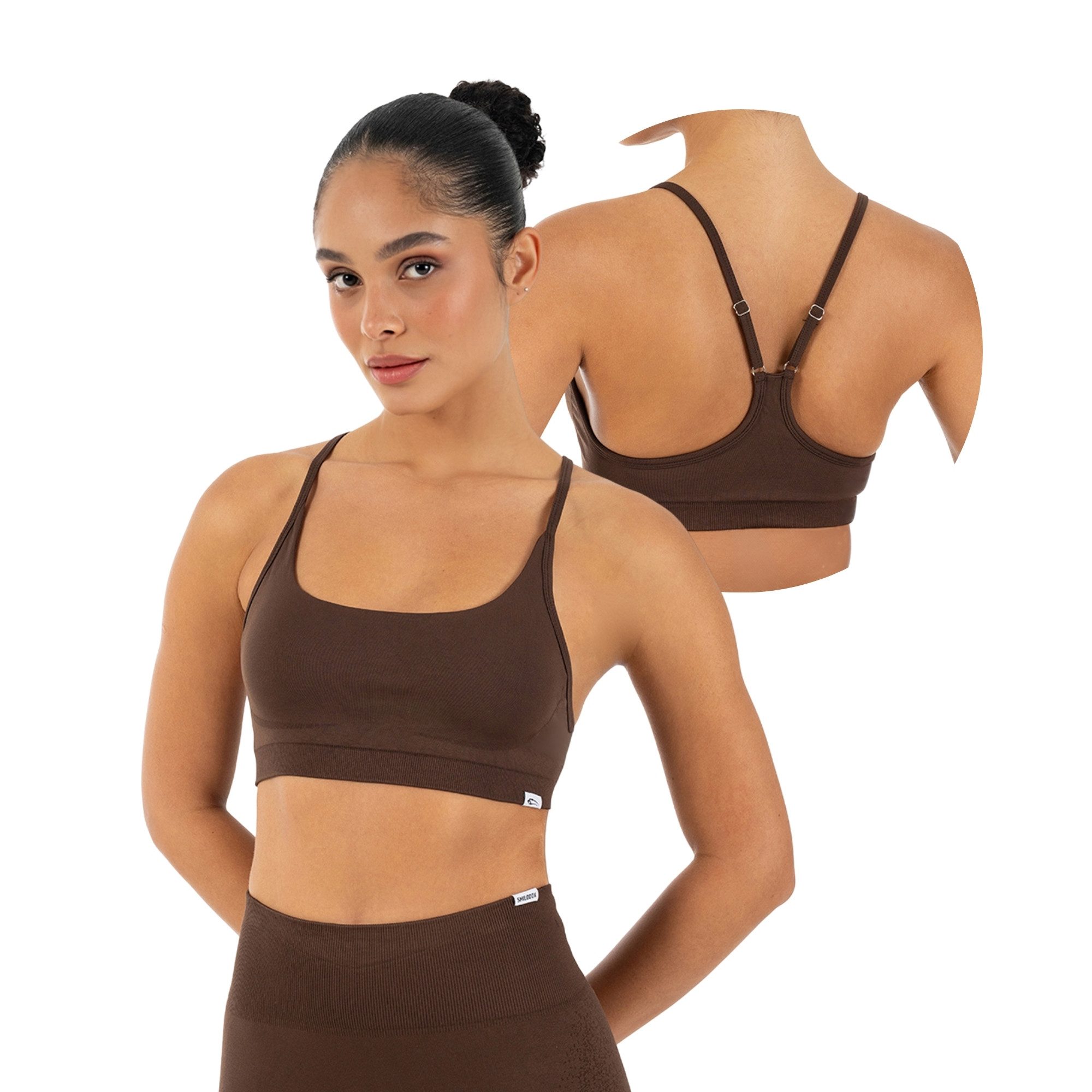 Smilodox Sport-BH Timea, Bustier Damen, Shaped Fit, Fitness Bra, Gym & Freizeit Racerback, Rippbund, elastisch, weiches Material, Stretch