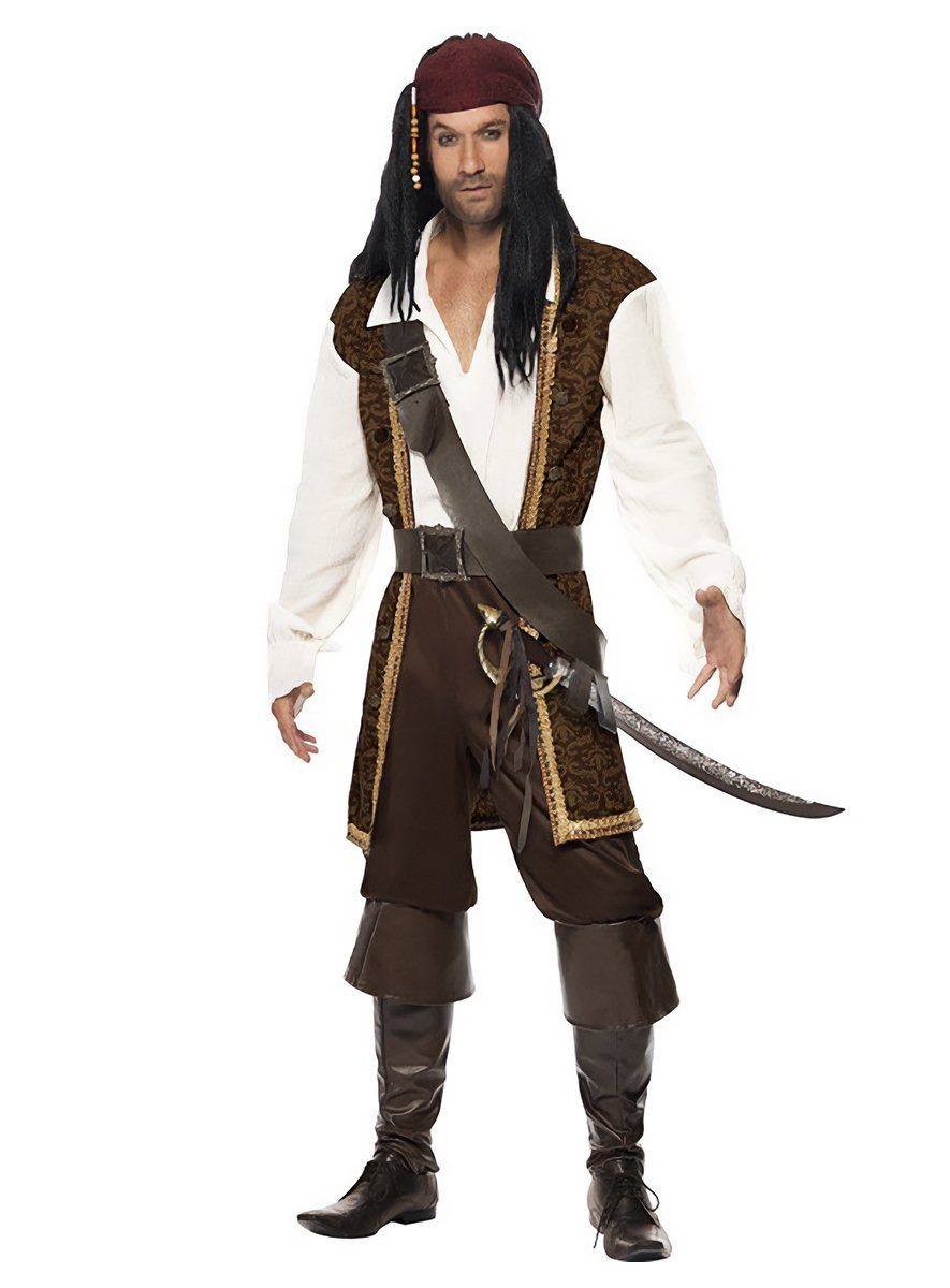 Smiffys Piraten-Kostüm Jamaica Pirat Kostüm, Mache mit diesem Piratenkostüm die Karibik unsicher!