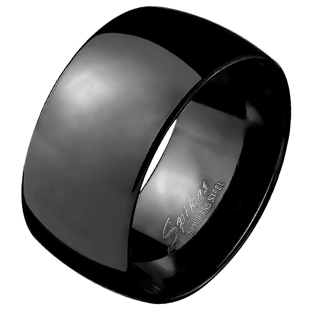 Taffstyle Fingerring Herren Ring Extra Breit Spiegel poliert Daumenring, Extra Breit Edelstahl Spiegel Männer Biker Rocker Massiv Herrenring