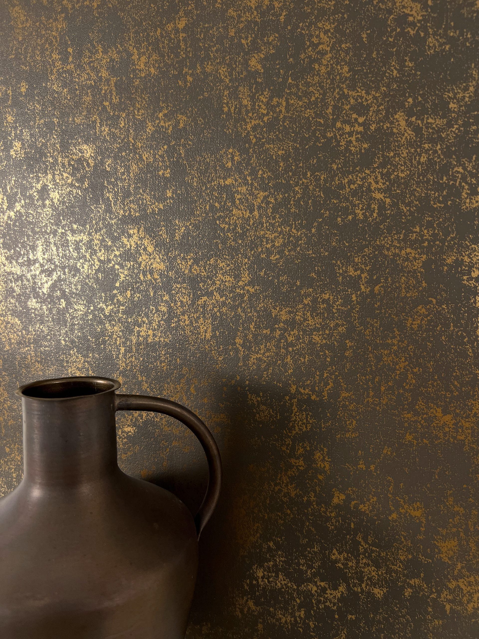 Newroom Vliestapete, Braun Tapete Modern Beton-Optik - Betontapete Glanztap günstig online kaufen