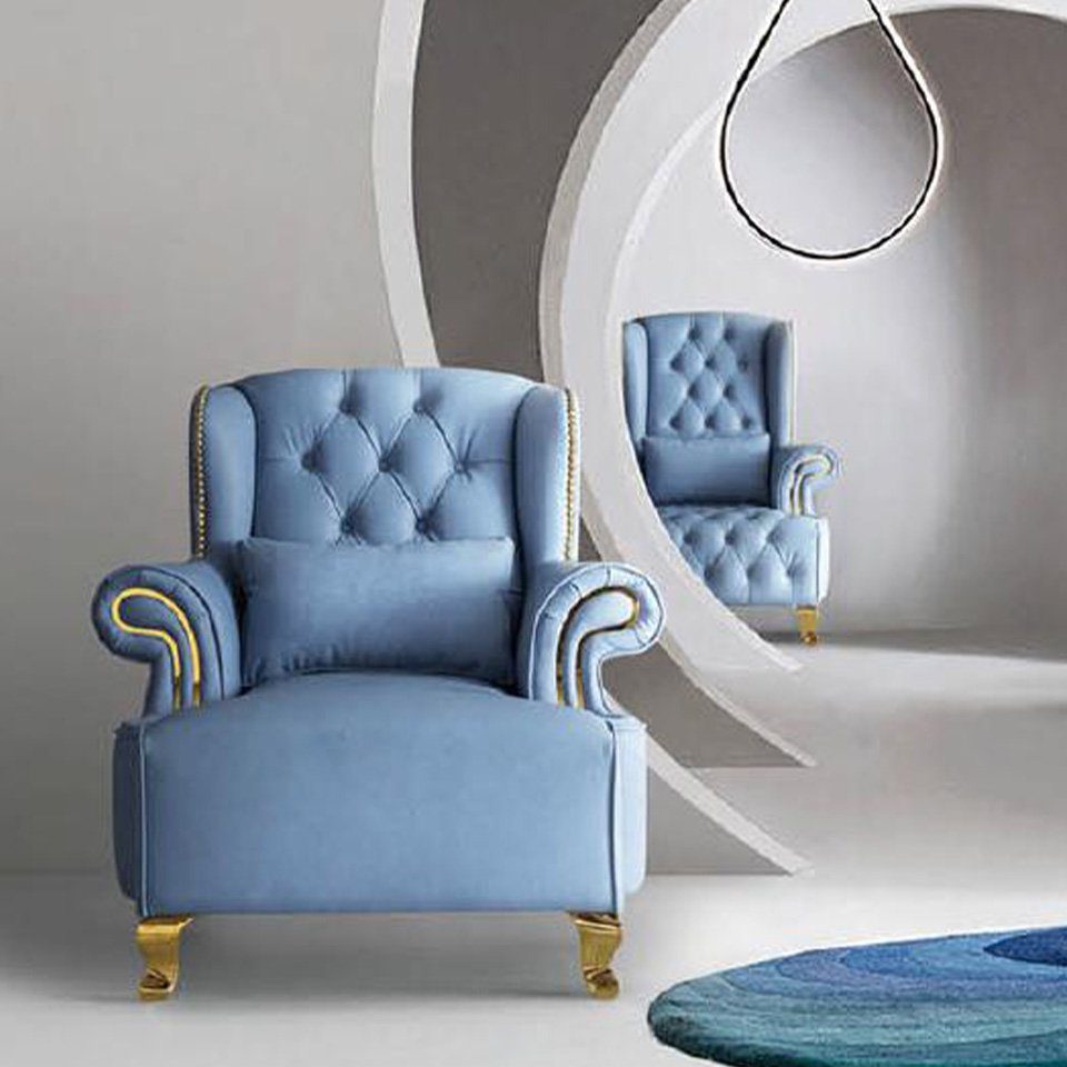 JVmoebel Sessel, Leder Lounge Club Sofa Sessel Polster Couch Design Relax Sitzer