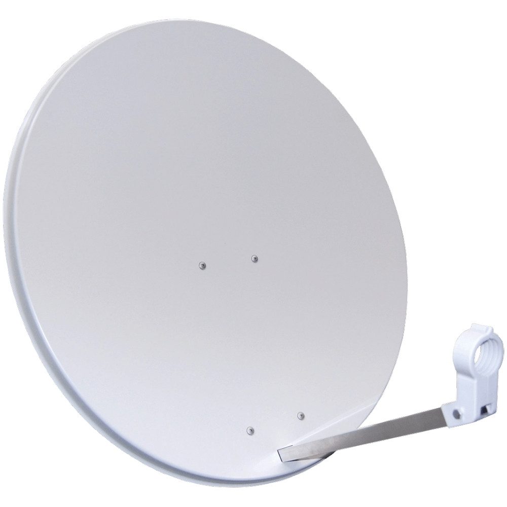 Megasat Megasat Sat-Spiegel 80cm grau für besten Empfang. Stabantenne (hervorragenden Empfang für HD TV und 4K-Inhalte), HD TV Signal
