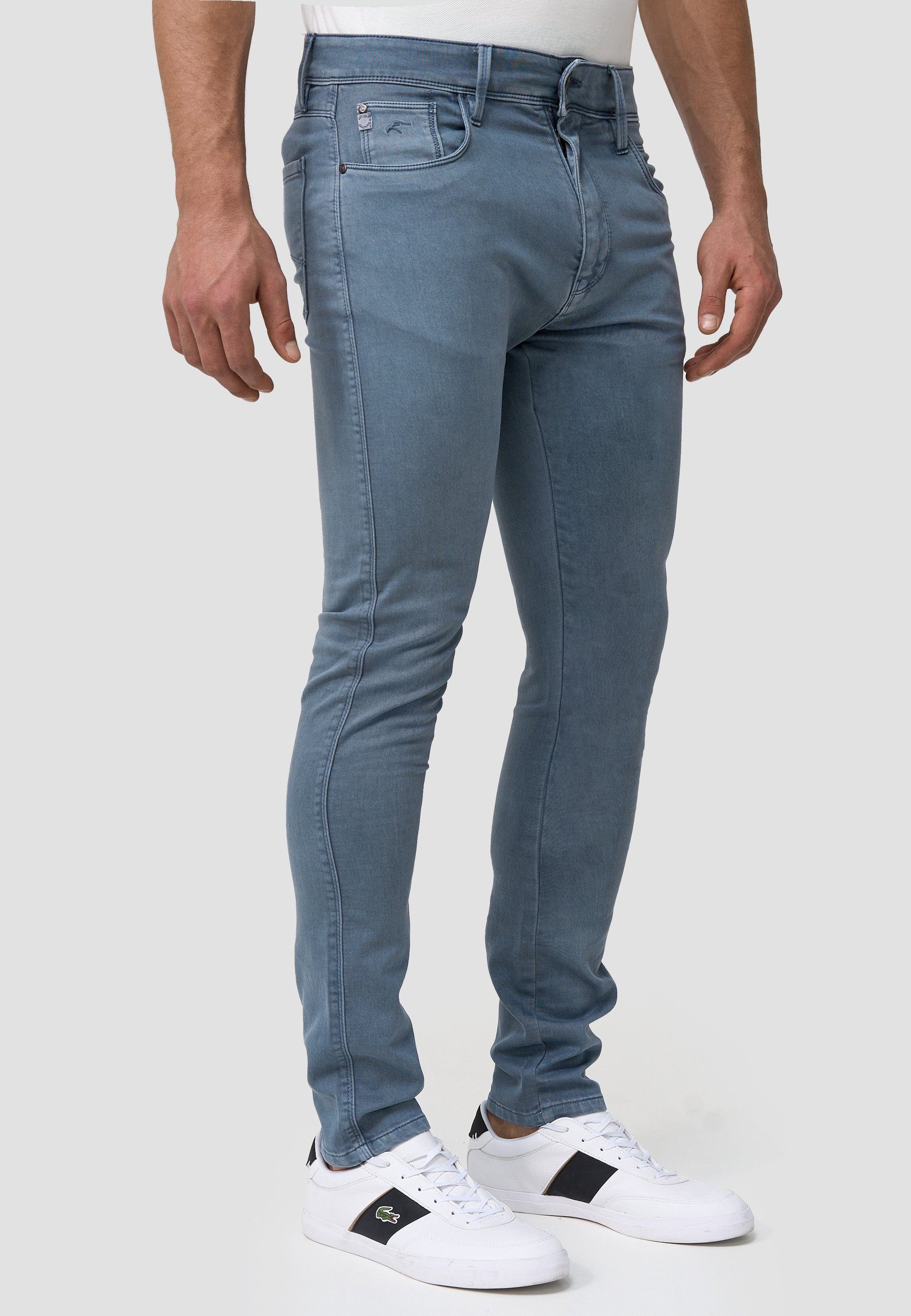 Indicode Slim-fit-Jeans Milos China Blue