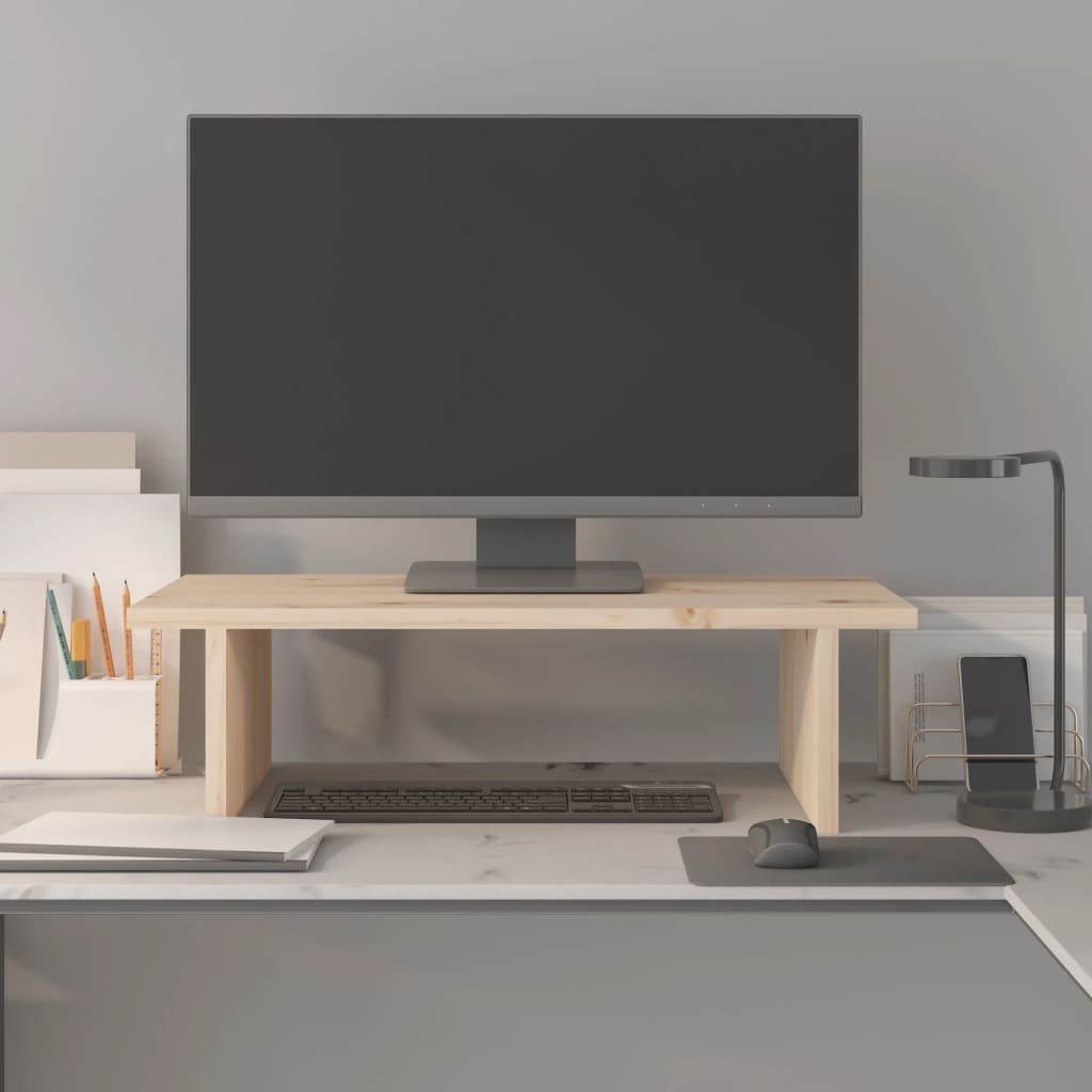 vidaXL Computertisch Monitorständer 50x27x15 cm Massivholz günstig online kaufen