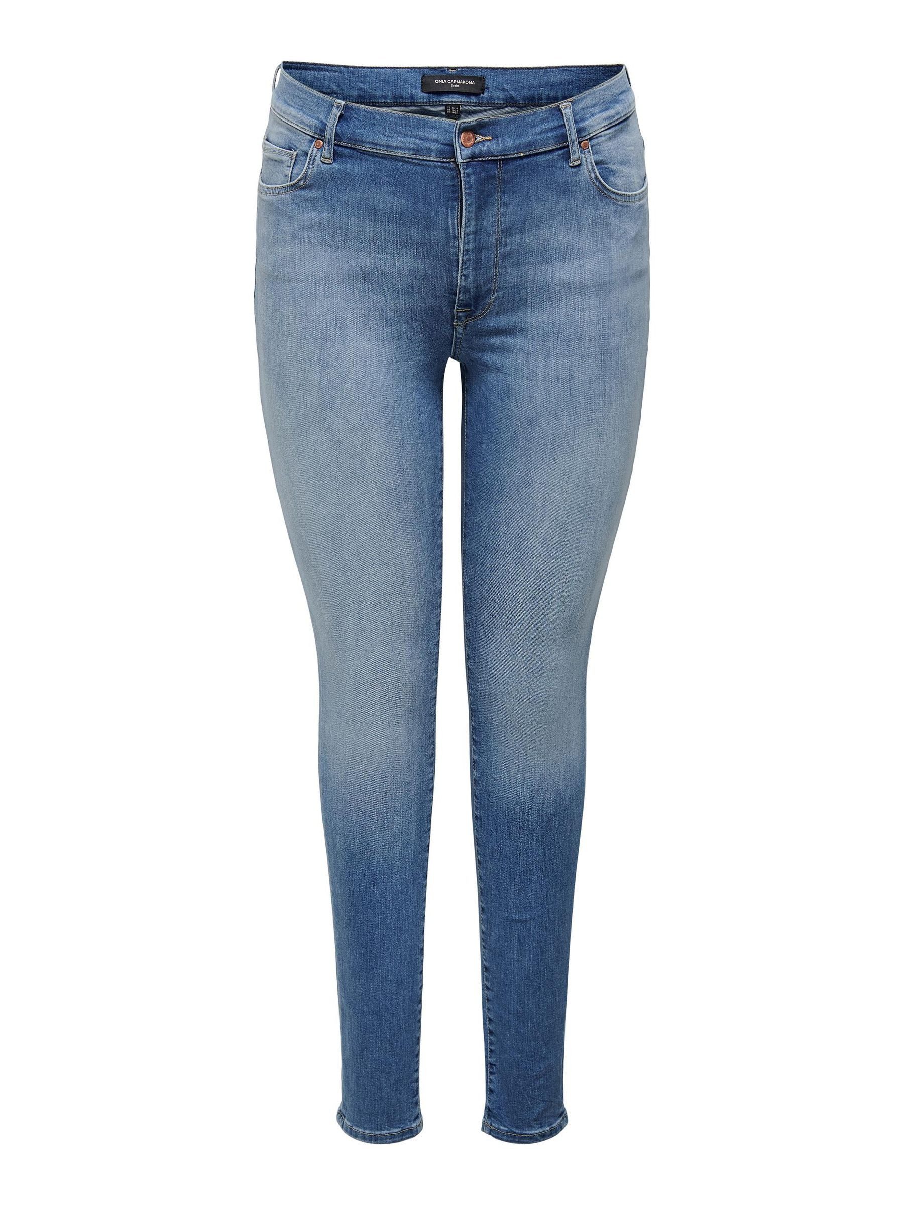 ONLY CARMAKOMA Slim-fit-Jeans Curvy Skinny Jeans Plus Size Stretch Denim CARMAYA CARMAYA HW SK SHAPE DNM JNS REA088 NOOS