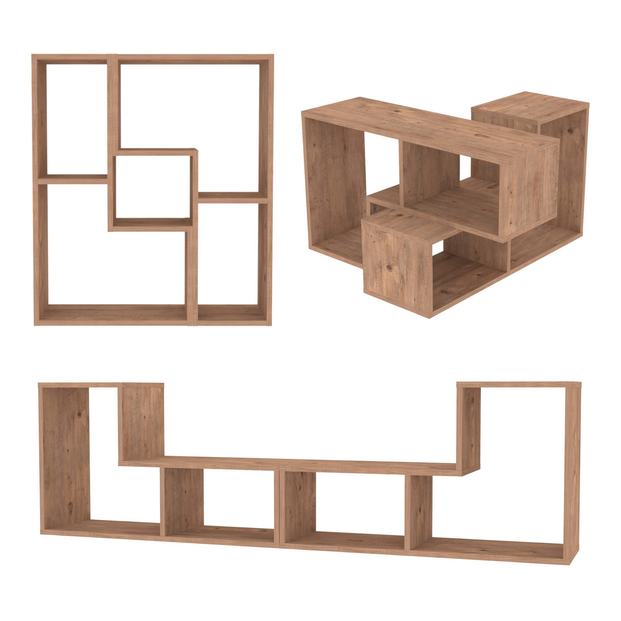 en.casa TV-Board (2 tlg), »Hustersurd« Modulares günstig online kaufen