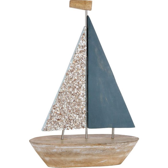 GILDE Dekoobjekt Deko Segelschiff Nave (1 St) Höhe 58 cm aus Holz Wohnzimmer