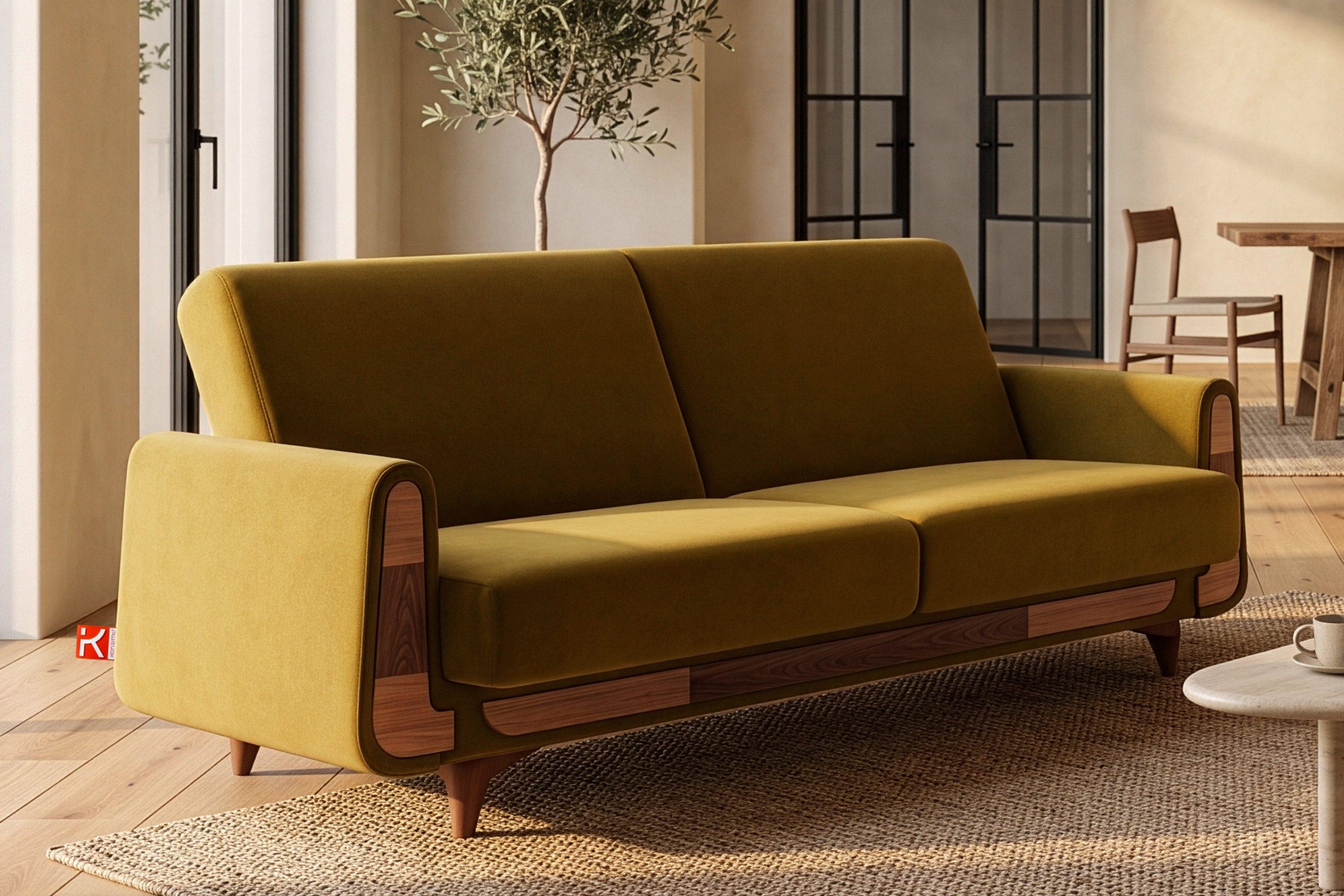 KONSIMO® 3-Sitzer GUSTAVO Sofa 3-Personen, Modern, mit Schlaffunktion, Bettkasten, hergestellt in der EU