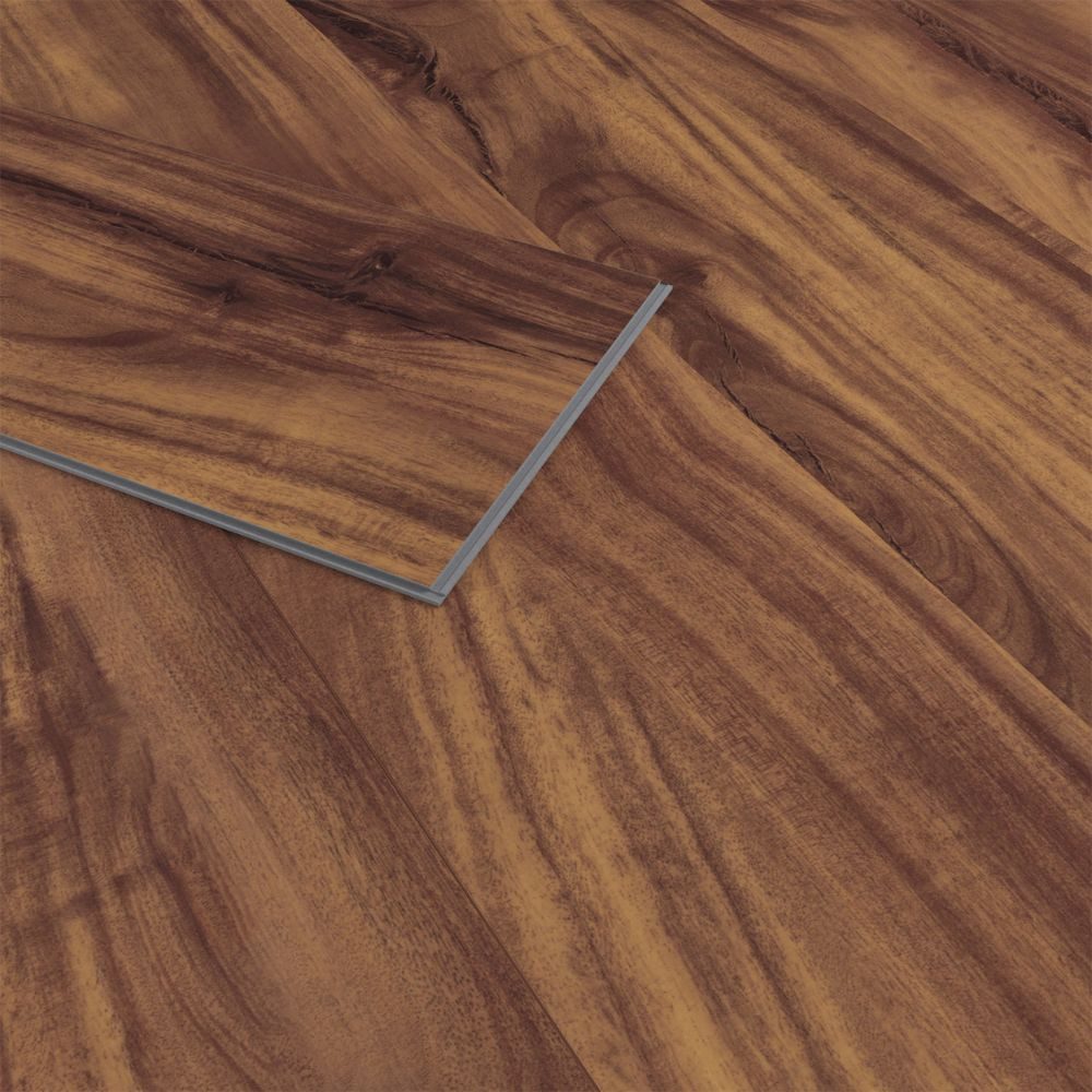 HORI Vinylboden HORI Klick-Hartvinylboden Holzstruktur,Boden für Wohnräume, Rigid SPC, Hickory Brisbane, XXL Bodenbelag, Paket, 9 Stück pro Paket, Leicht zu installieren, geräuschdämpfend und feuchtigkeitsbeständig.