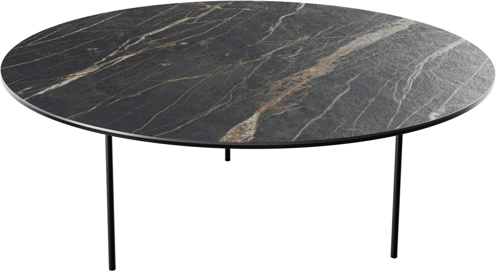 DELIFE Couchtisch Edge, Rund 90x90 cm günstig online kaufen