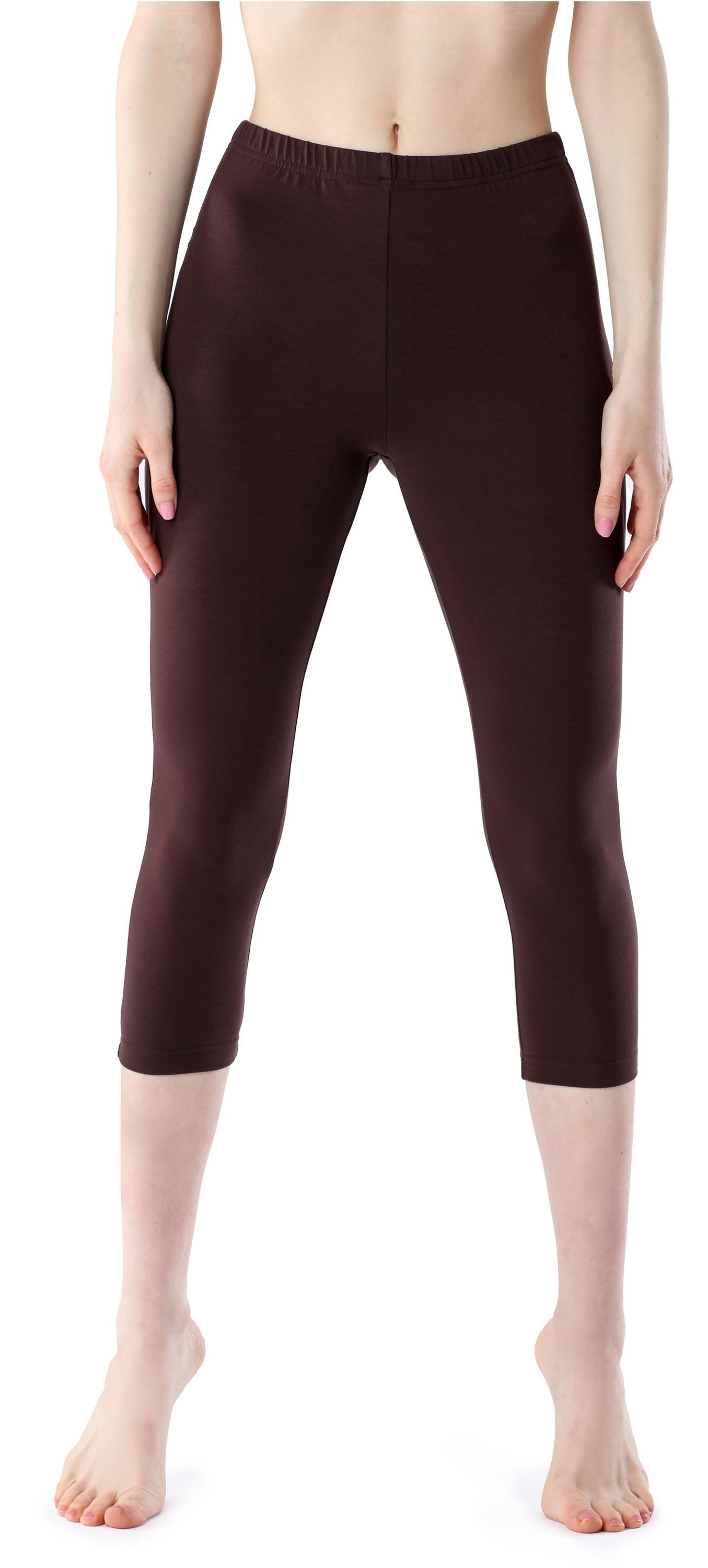 Bellivalini Leggings Damen Leggings 3/4 aus Viskose BLV50-204 (1-tlg) elastischer Bund