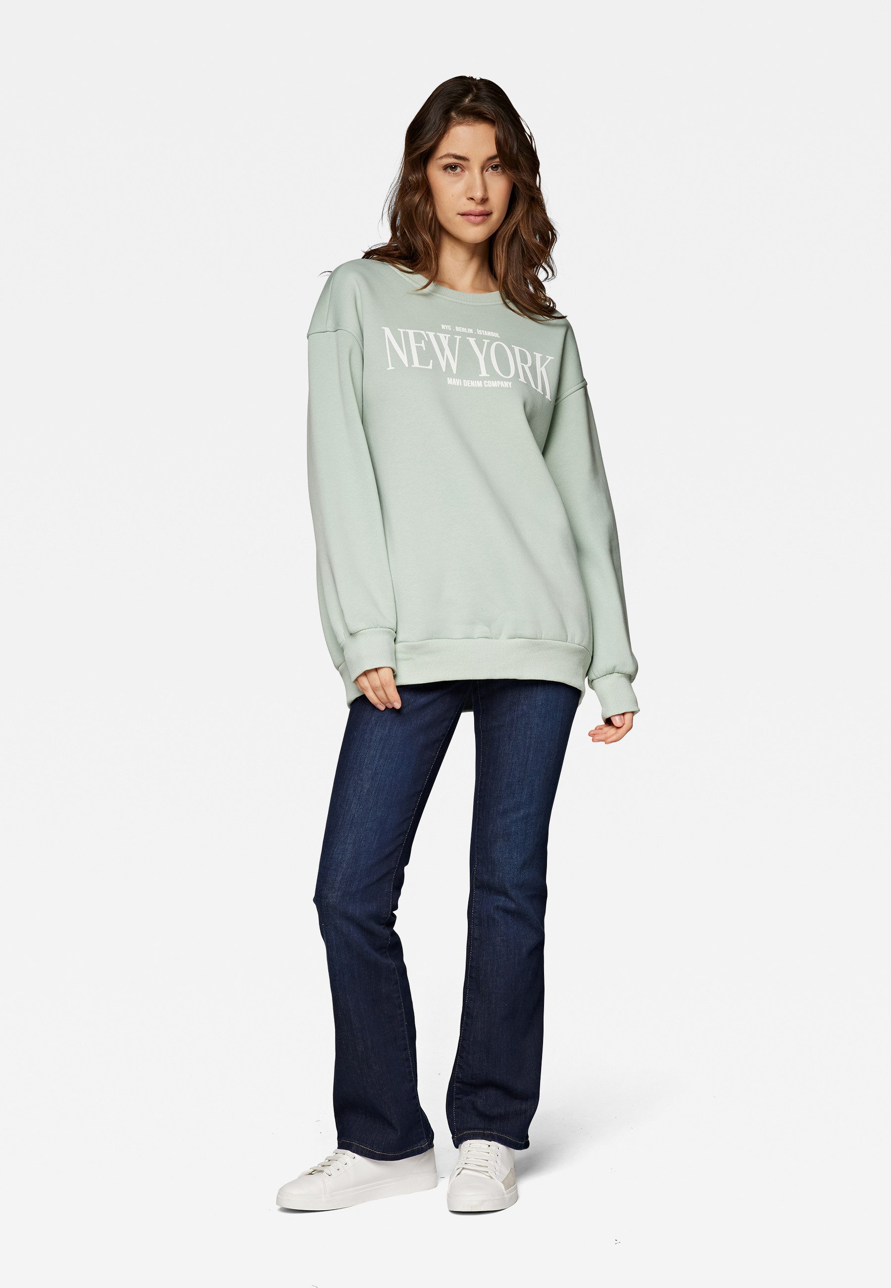 Mavi Rundhalspullover NEW YORK PRINTED SWEATSHIRT Sweatshirt mit New York Print