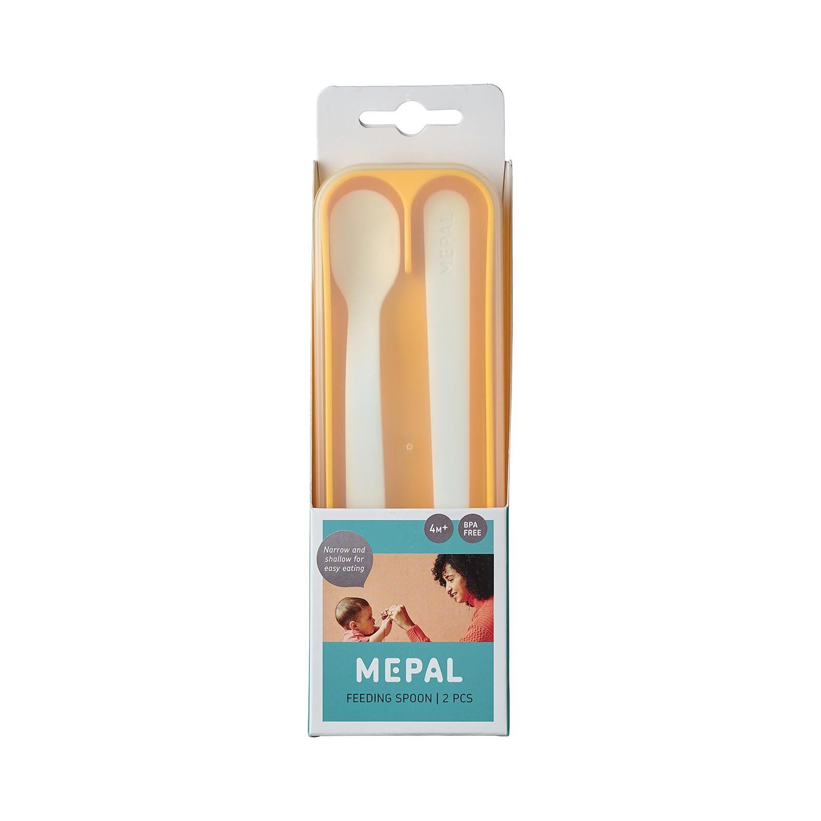 Mepal Kinderbesteck Mio Fütterlöffel 2er Set (2-tlg), Kunststoff, Spülmaschinengeeignet, Mikrowellengeeignet