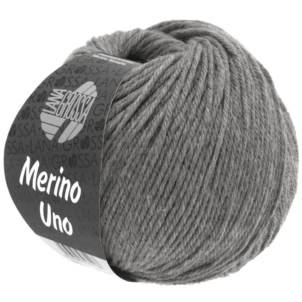 LANA GROSSA MERINO UNO Häkelwolle, 125 m (Extrafeine Merinowolle mit Superwash-Ausrüstung), 50 g