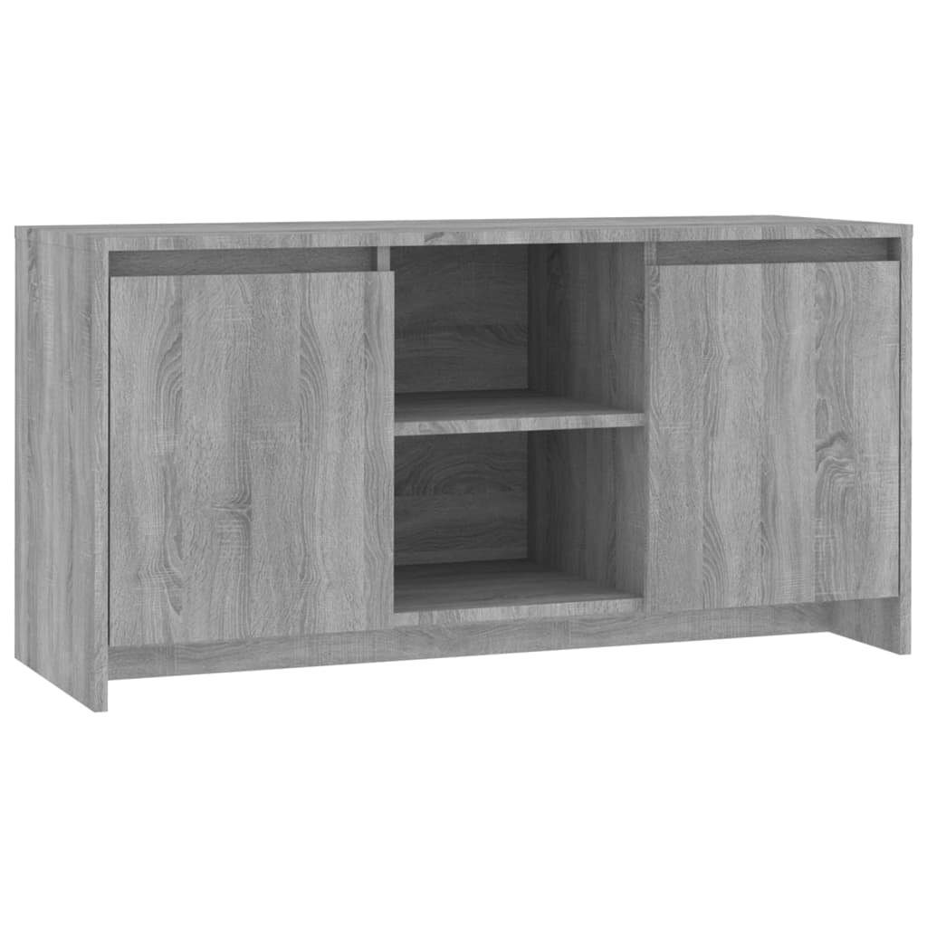 cm Grau furnicato Sonoma-Eiche Holzwerkstoff TV-Schrank 102x37,5x52,5