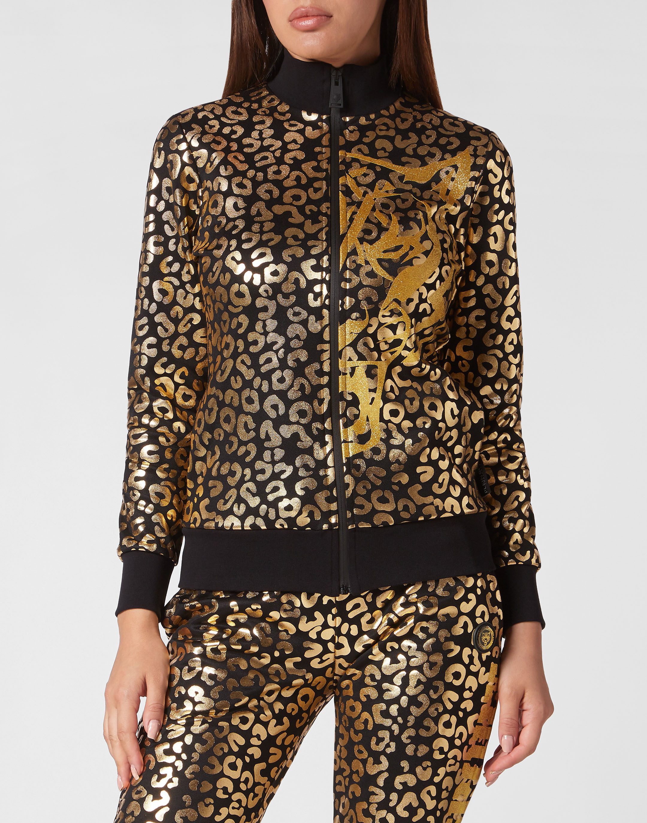 PLEIN SPORT Sportanzug Leopard