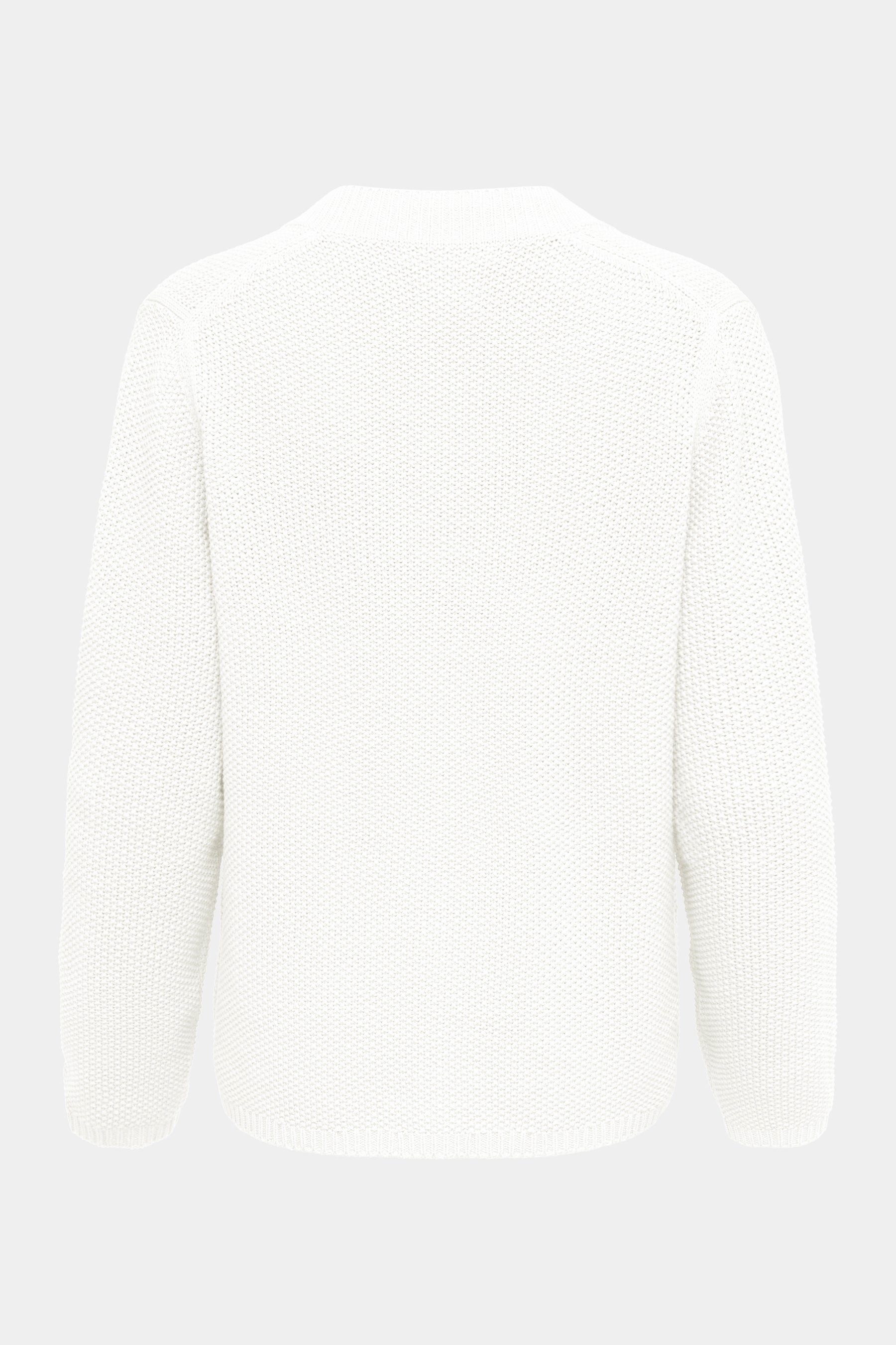 Cassis Strickjacke Cassis V-Ausschnitt Damenstrickjacke in White günstig online kaufen